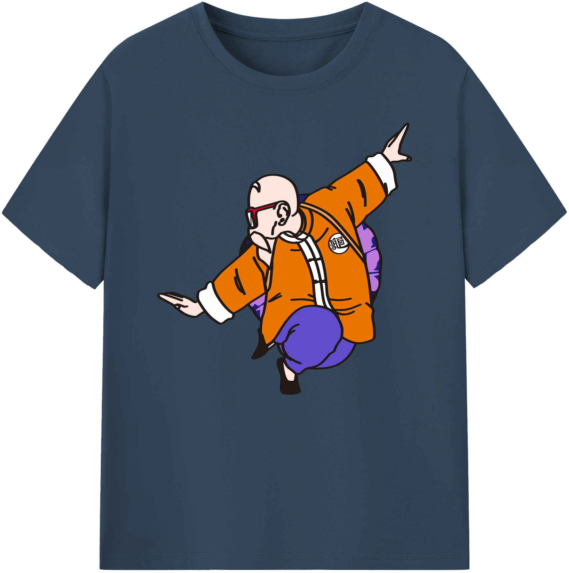 （画像用） ドラゴンボール 亀仙人（かめせんにん） DRAGON BALL Master Roshi Kame Sennin 綿100％ メンズ半袖Tシャツ｜肌触りやわらか＆通気性