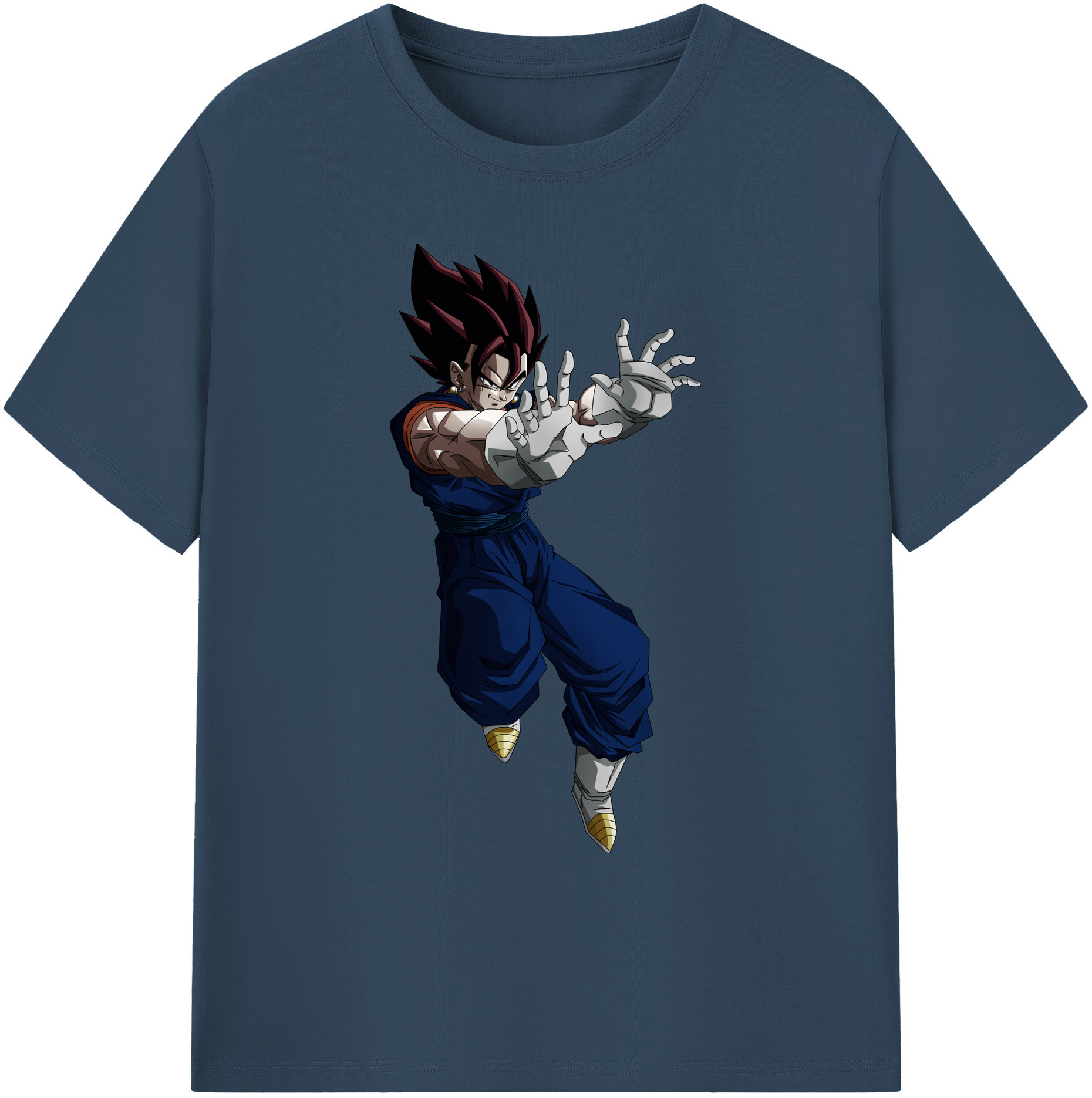 （画像用） ドラゴンボール ベジット DRAGON BALL Vegetto 綿100％ メンズ半袖Tシャツ｜肌触りやわらか＆通気性