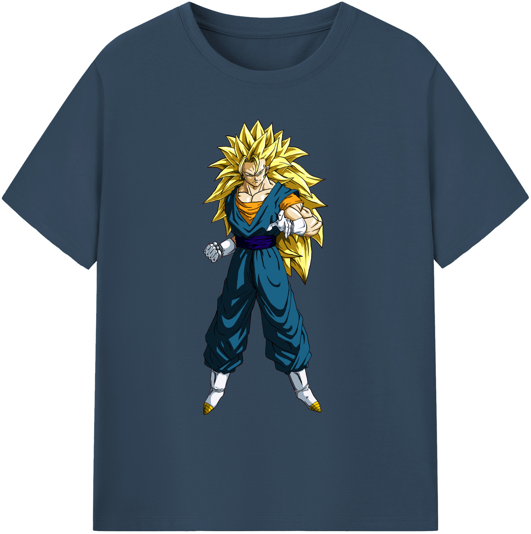 （画像用） ドラゴンボール ベジット DRAGON BALL Vegetto 綿100％ メンズ半袖Tシャツ｜肌触りやわらか＆通気性