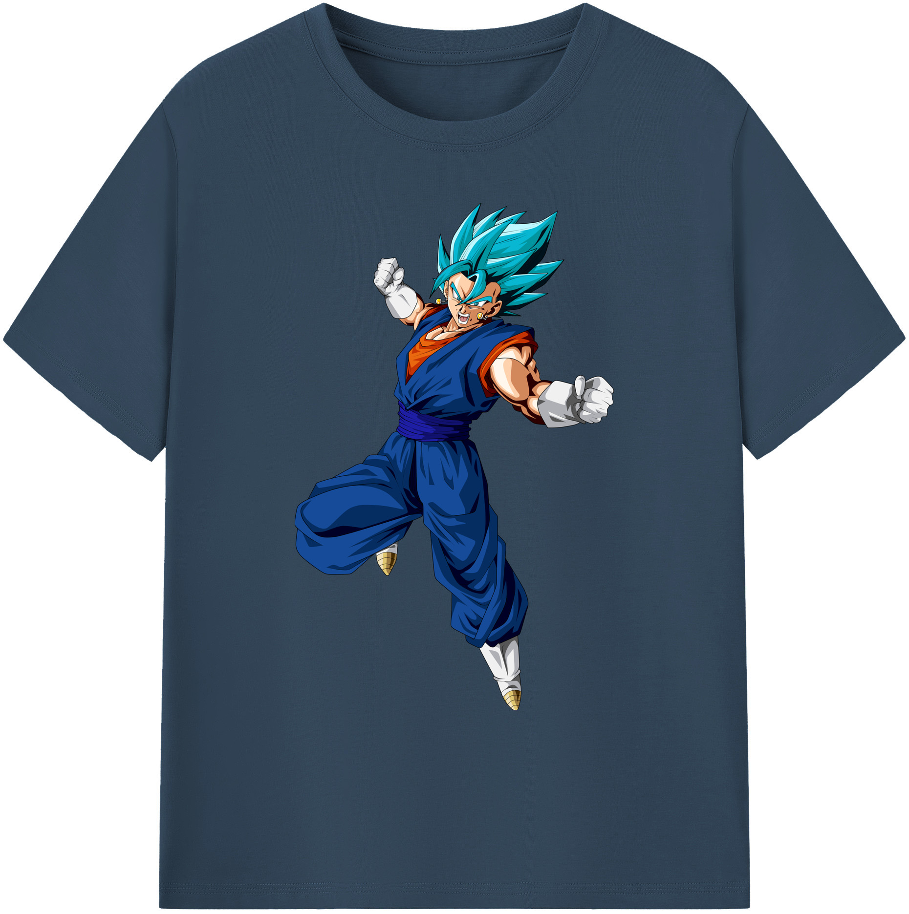 （画像用） ドラゴンボール ベジット DRAGON BALL Vegetto 綿100％ メンズ半袖Tシャツ｜肌触りやわらか＆通気性