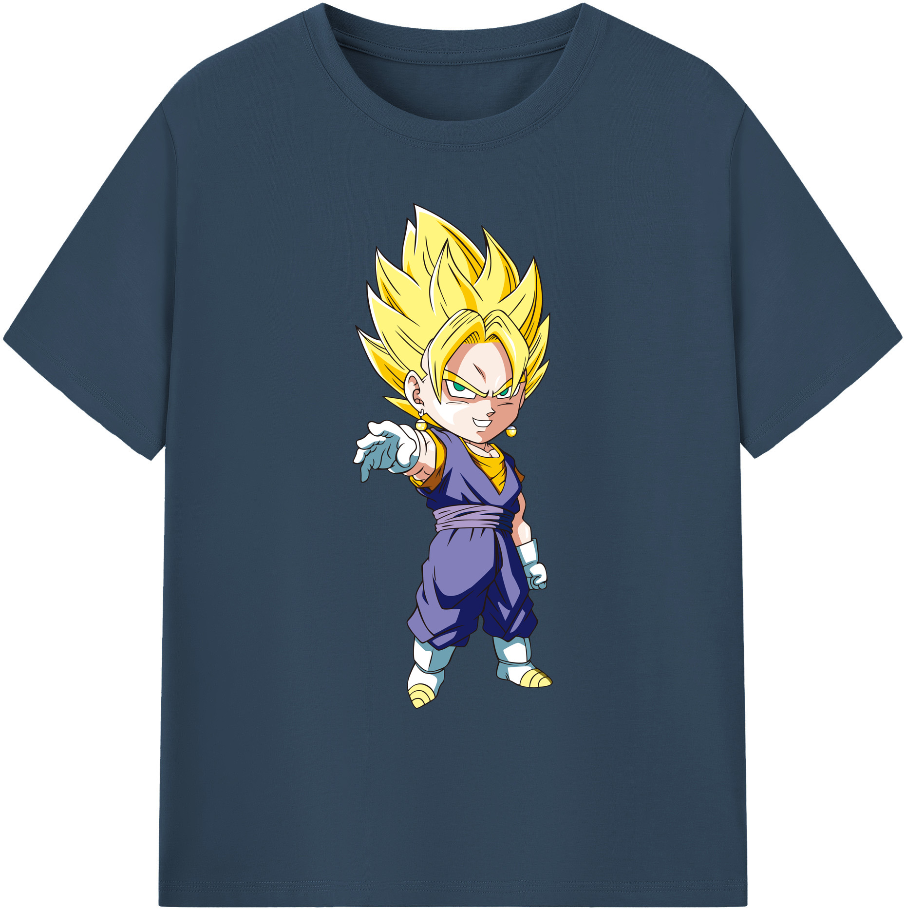 （画像用） ドラゴンボール ベジット DRAGON BALL Vegetto 綿100％ メンズ半袖Tシャツ｜肌触りやわらか＆通気性