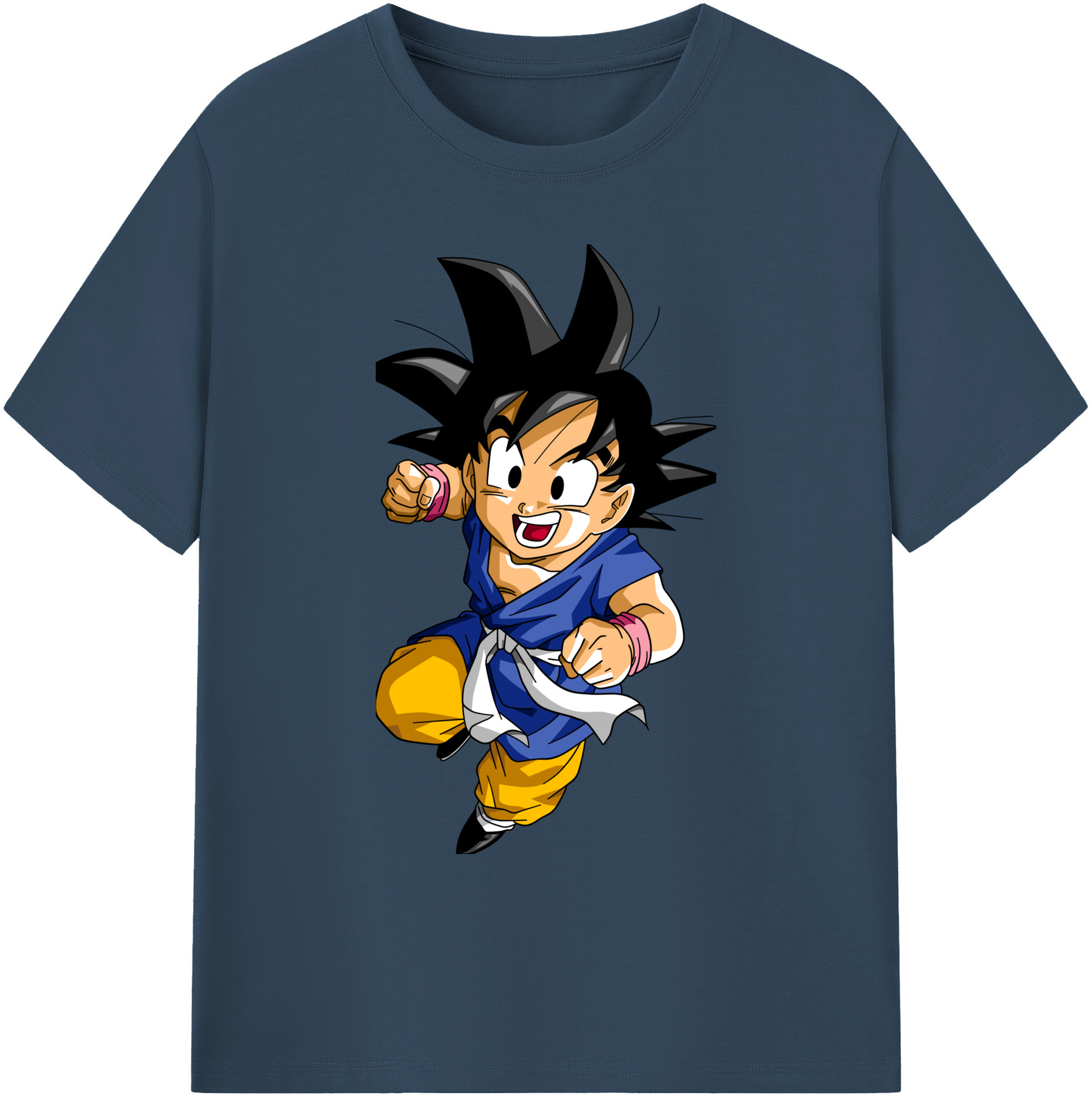 （画像用） ドラゴンボール 孫悟天 そん ごてん DRAGON BALL Son Goten 綿100％ メンズ半袖Tシャツ｜肌触りやわらか＆通気性