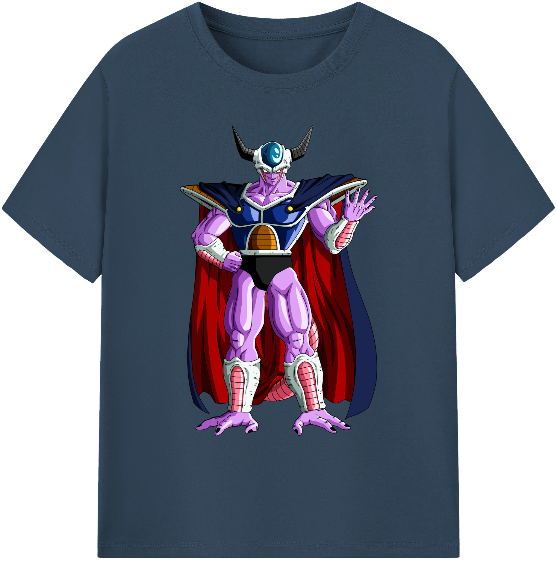 （画像用） ドラゴンボール コルド大王 DRAGON BALL King Cold 綿100％ メンズ半袖Tシャツ｜肌触りやわらか＆通気性