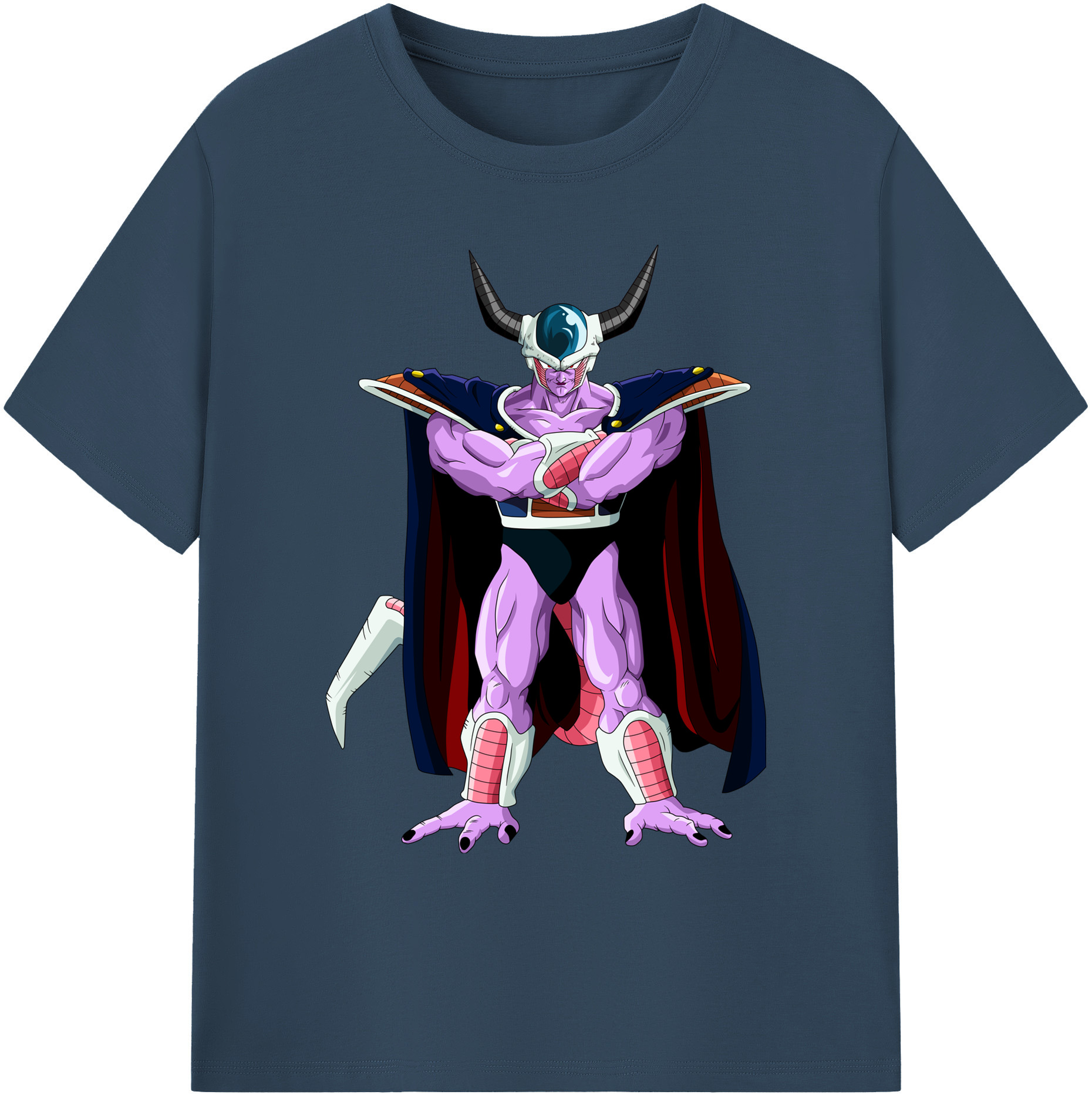 （画像用） ドラゴンボール コルド大王 DRAGON BALL King Cold 綿100％ メンズ半袖Tシャツ｜肌触りやわらか＆通気性