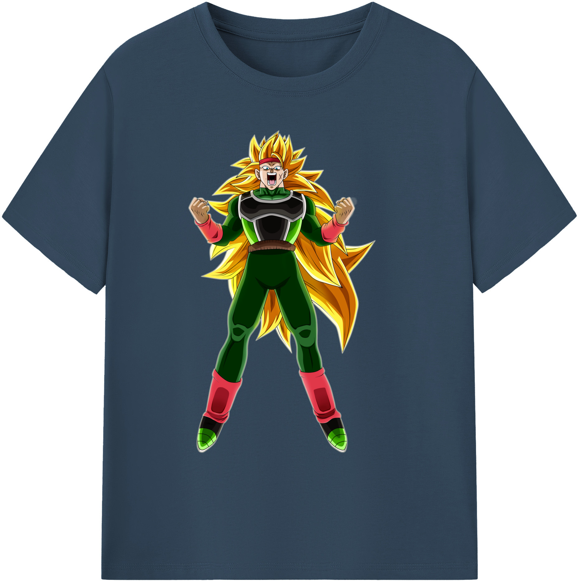 （画像用） ドラゴンボール ブロリー DRAGON BALL Broli 綿100％ メンズ半袖Tシャツ｜肌触りやわらか＆通気性