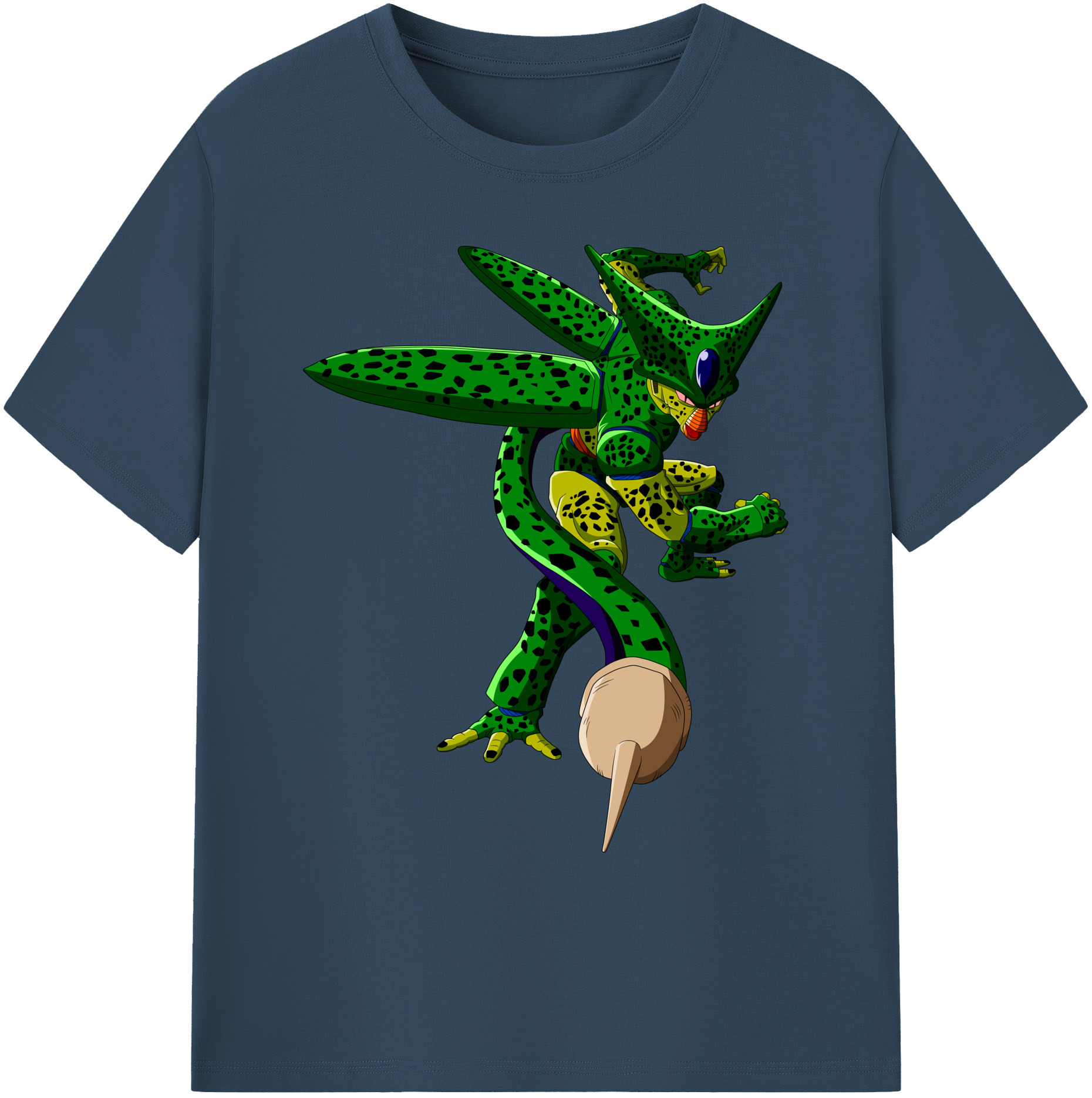 （画像用） ドラゴンボール セル DRAGON BALL Cell 綿100％ メンズ半袖Tシャツ｜肌触りやわらか＆通気性