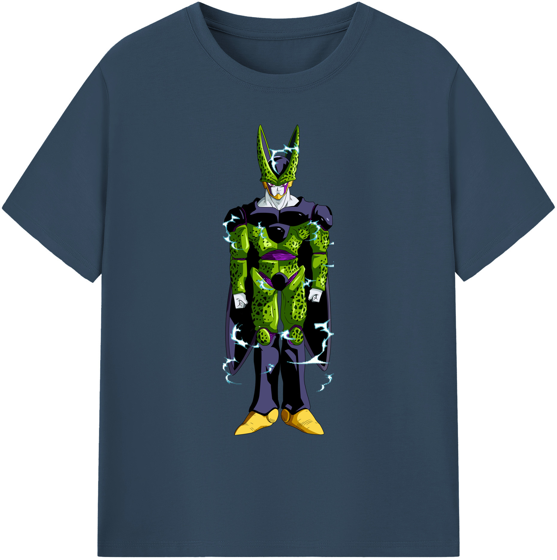 （画像用） ドラゴンボール セル DRAGON BALL Cell 綿100％ メンズ半袖Tシャツ｜肌触りやわらか＆通気性