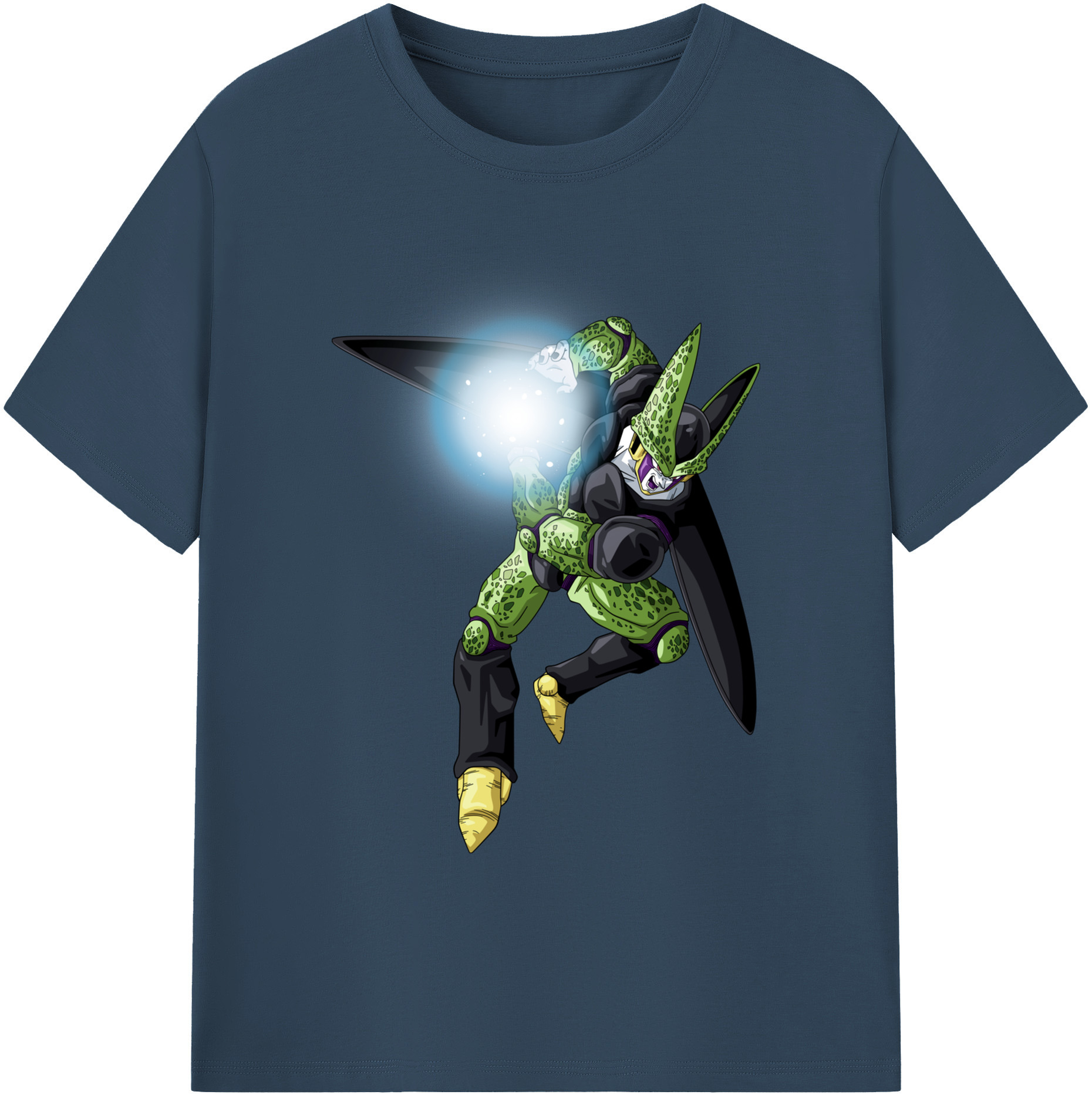 （画像用） ドラゴンボール セル DRAGON BALL Cell 綿100％ メンズ半袖Tシャツ｜肌触りやわらか＆通気性