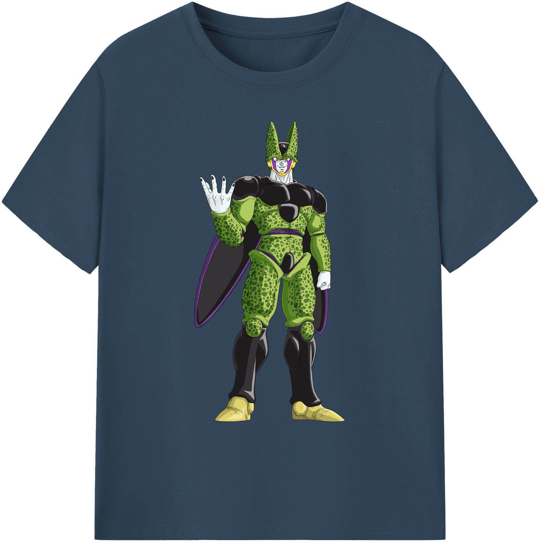 （画像用） ドラゴンボール セル DRAGON BALL Cell 綿100％ メンズ半袖Tシャツ｜肌触りやわらか＆通気性