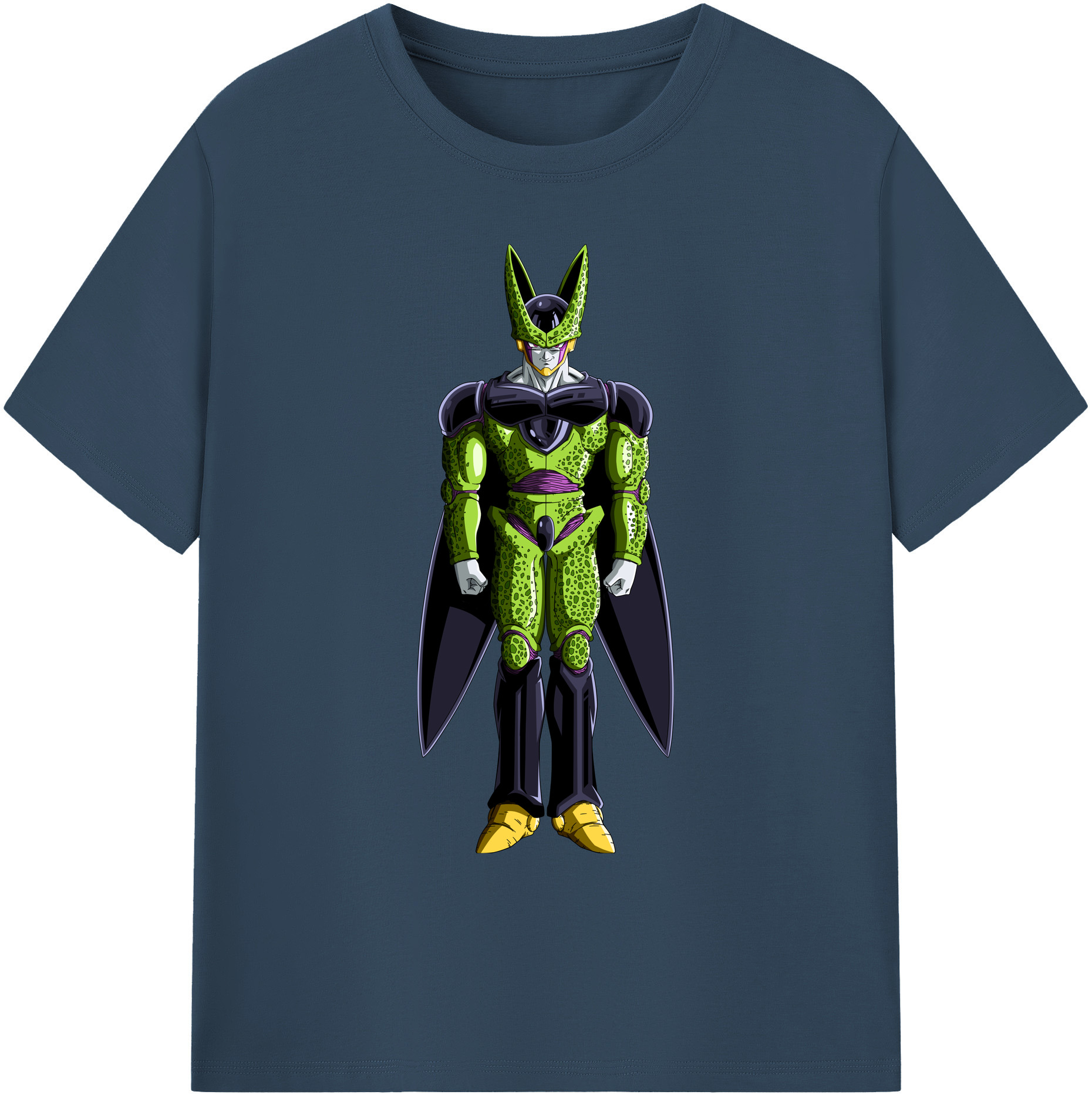 （画像用） ドラゴンボール セル DRAGON BALL Cell 綿100％ メンズ半袖Tシャツ｜肌触りやわらか＆通気性