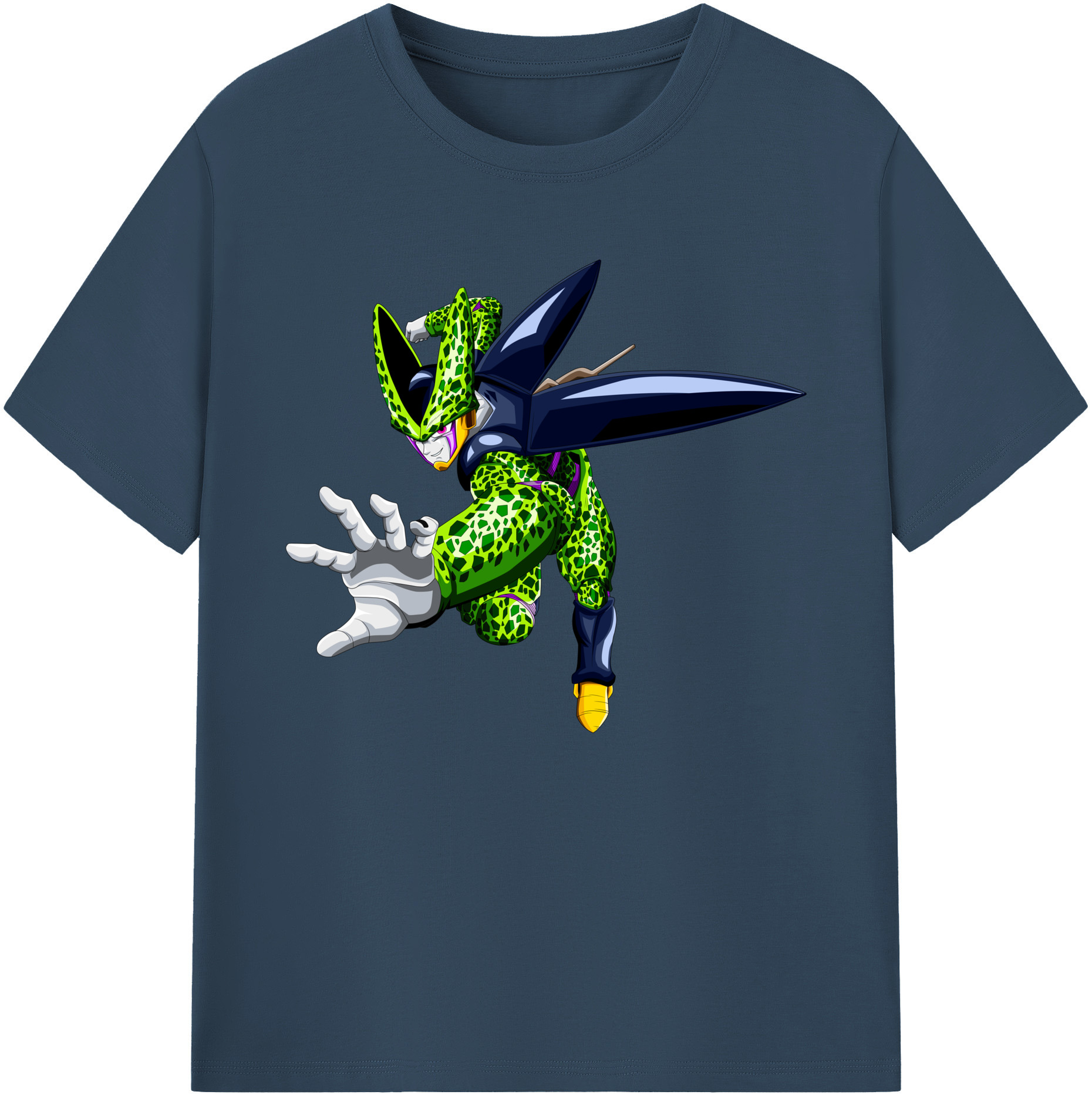 （画像用） ドラゴンボール セル DRAGON BALL Cell 綿100％ メンズ半袖Tシャツ｜肌触りやわらか＆通気性
