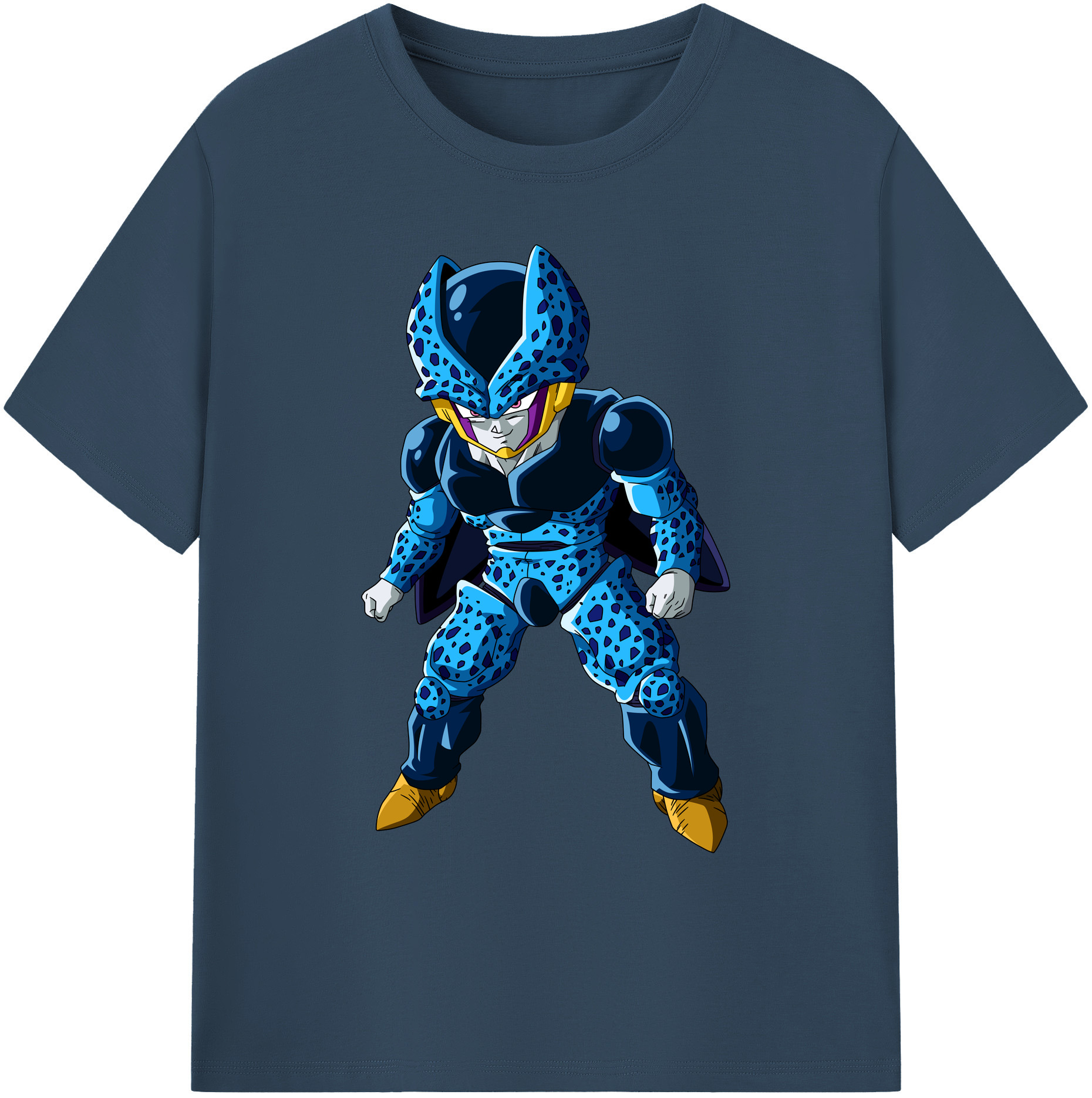 （画像用） ドラゴンボール セル DRAGON BALL Cell 綿100％ メンズ半袖Tシャツ｜肌触りやわらか＆通気性