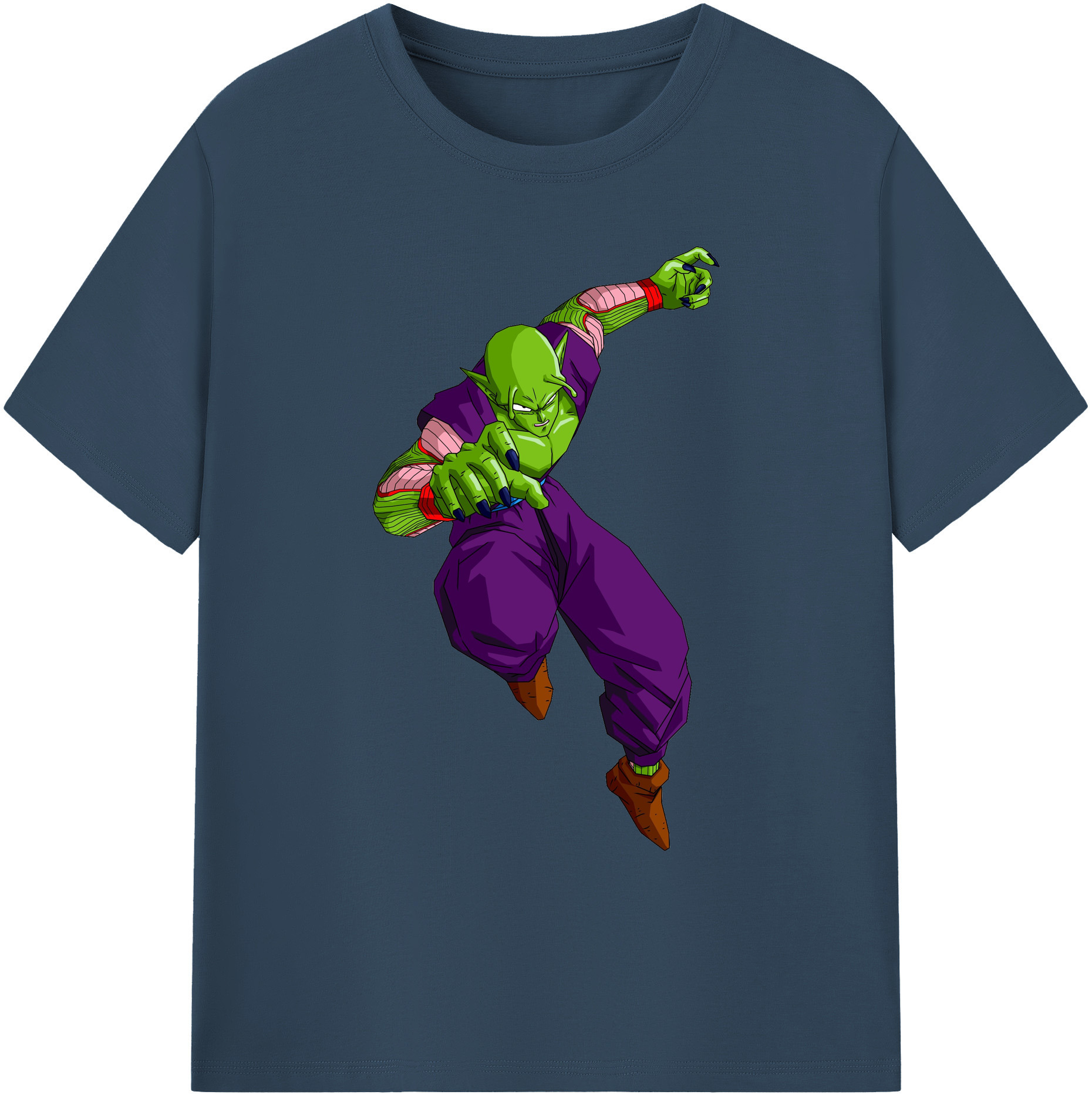 （画像用） ドラゴンボール ピッコロ DRAGON BALL Piccolo 綿100％ メンズ半袖Tシャツ｜肌触りやわらか＆通気性