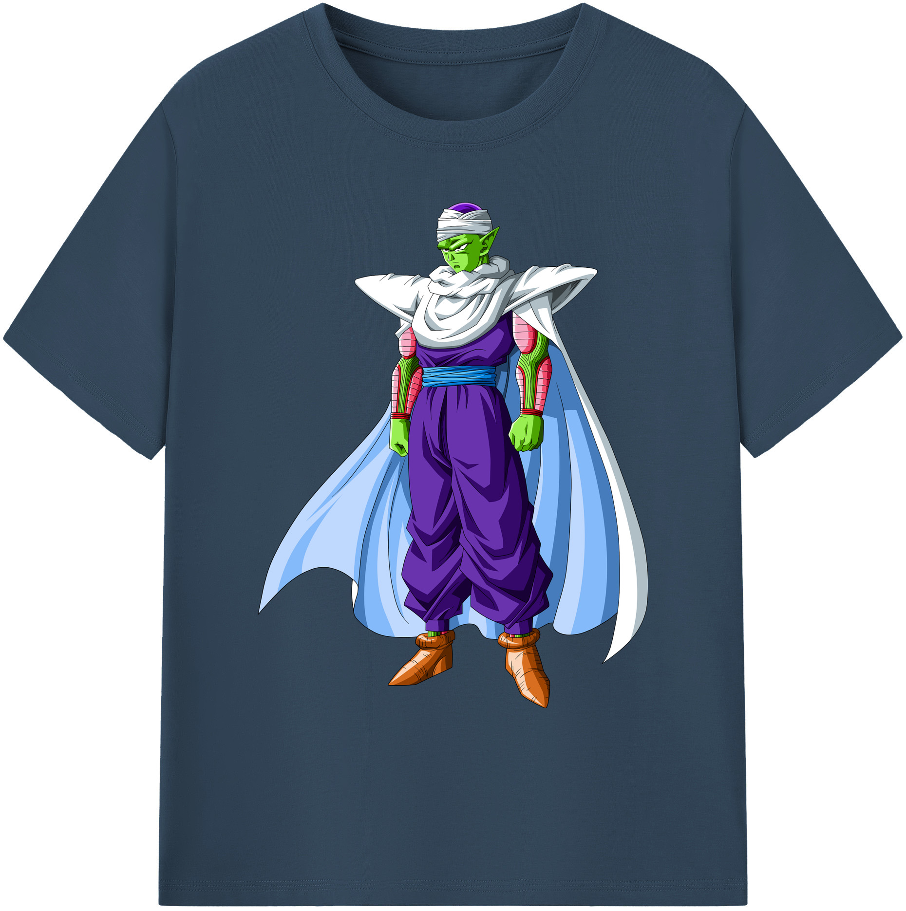 （画像用） ドラゴンボール ピッコロ DRAGON BALL Piccolo 綿100％ メンズ半袖Tシャツ｜肌触りやわらか＆通気性