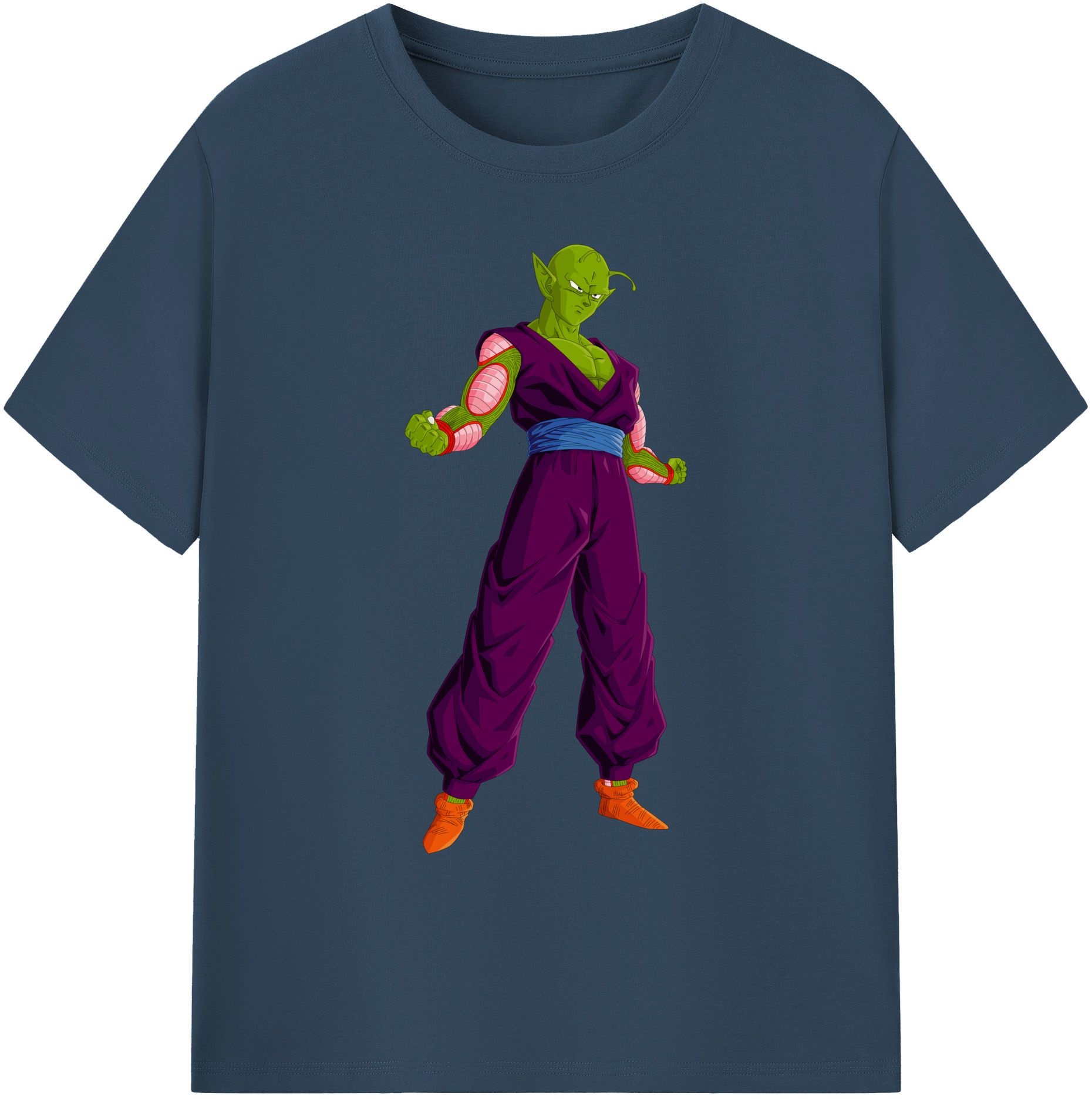 （画像用） ドラゴンボール ピッコロ DRAGON BALL Piccolo 綿100％ メンズ半袖Tシャツ｜肌触りやわらか＆通気性