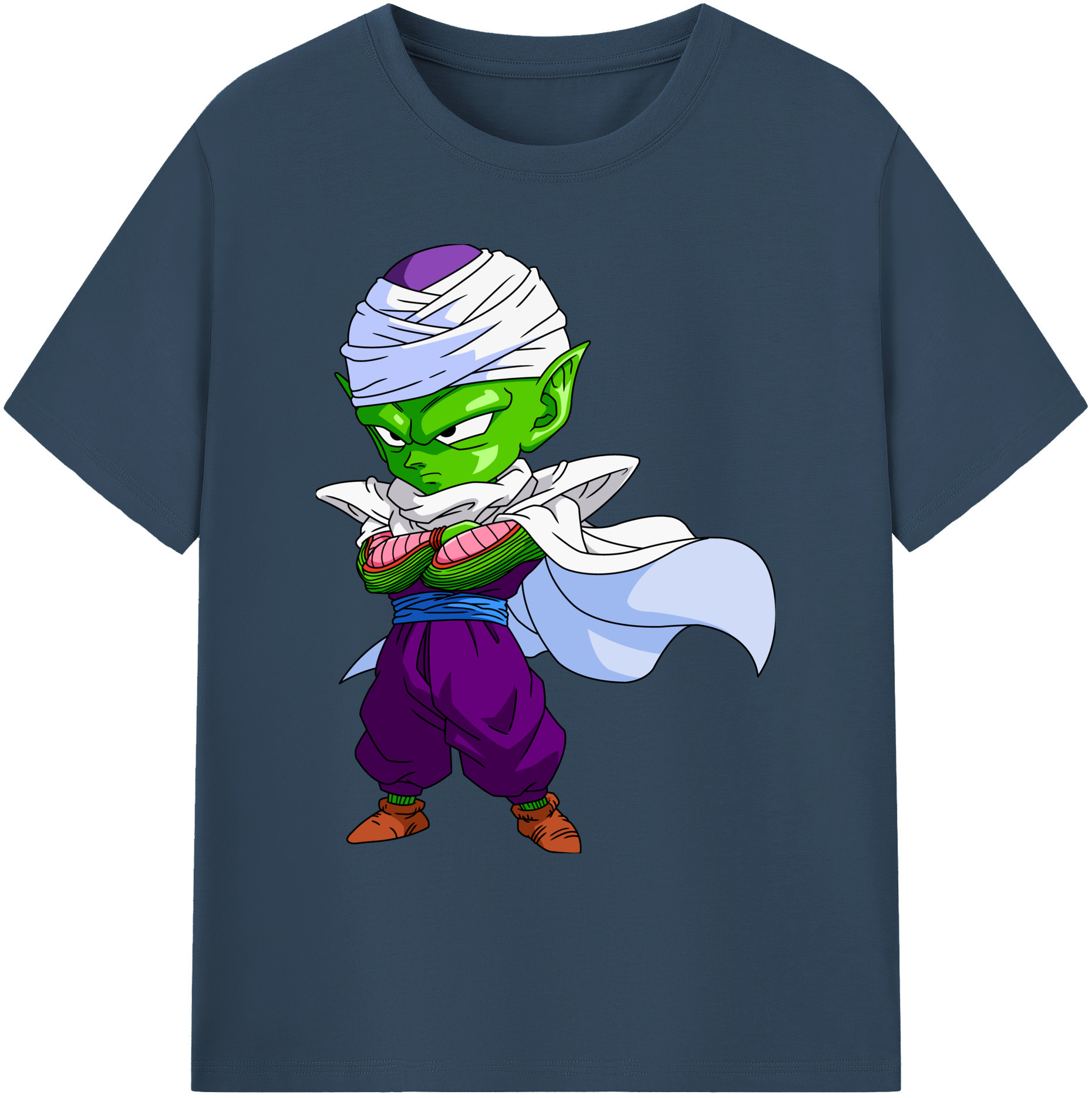 （画像用） ドラゴンボール ピッコロ DRAGON BALL Piccolo 綿100％ メンズ半袖Tシャツ｜肌触りやわらか＆通気性