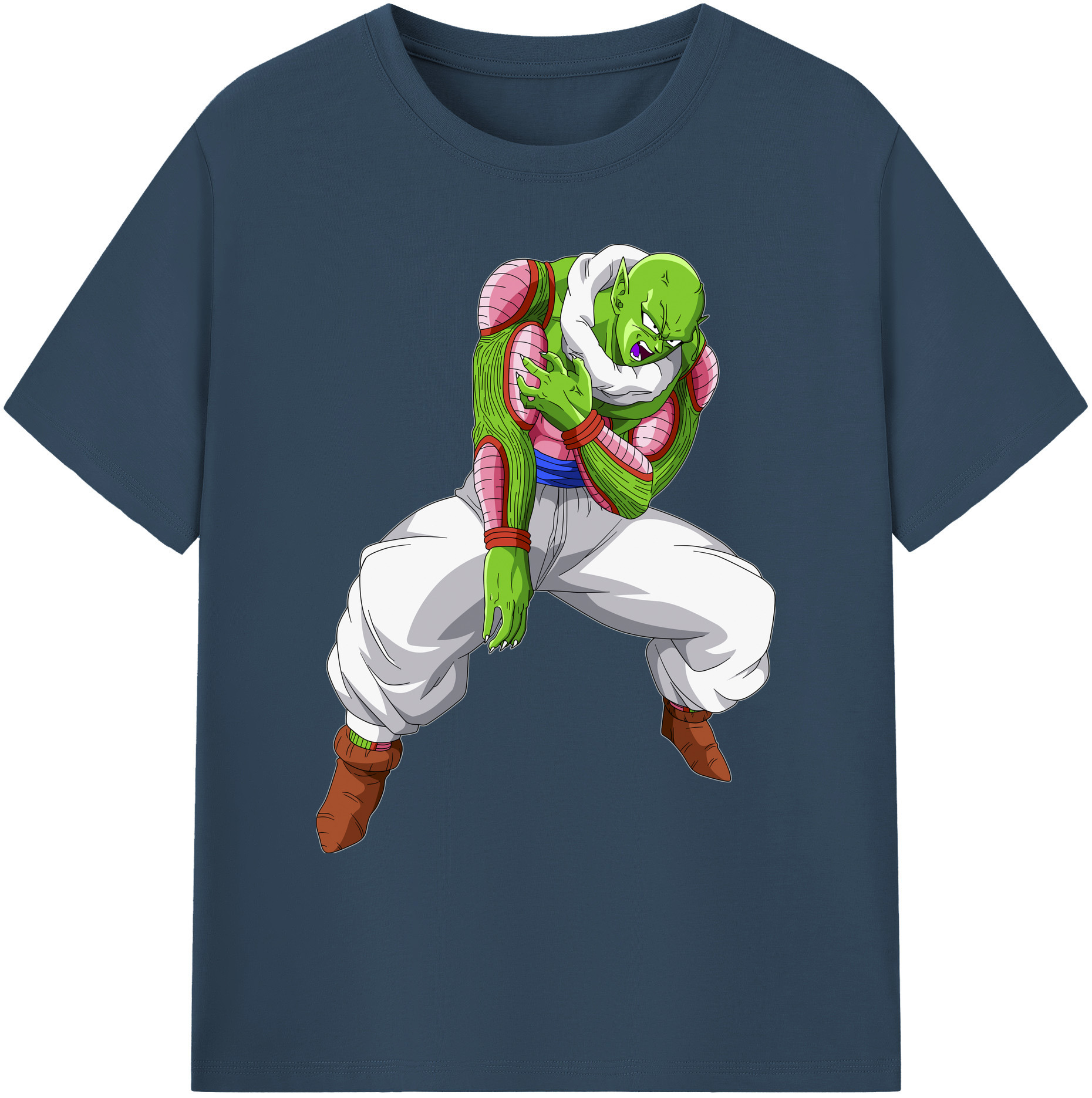 （画像用） ドラゴンボール ピッコロ DRAGON BALL Piccolo 綿100％ メンズ半袖Tシャツ｜肌触りやわらか＆通気性