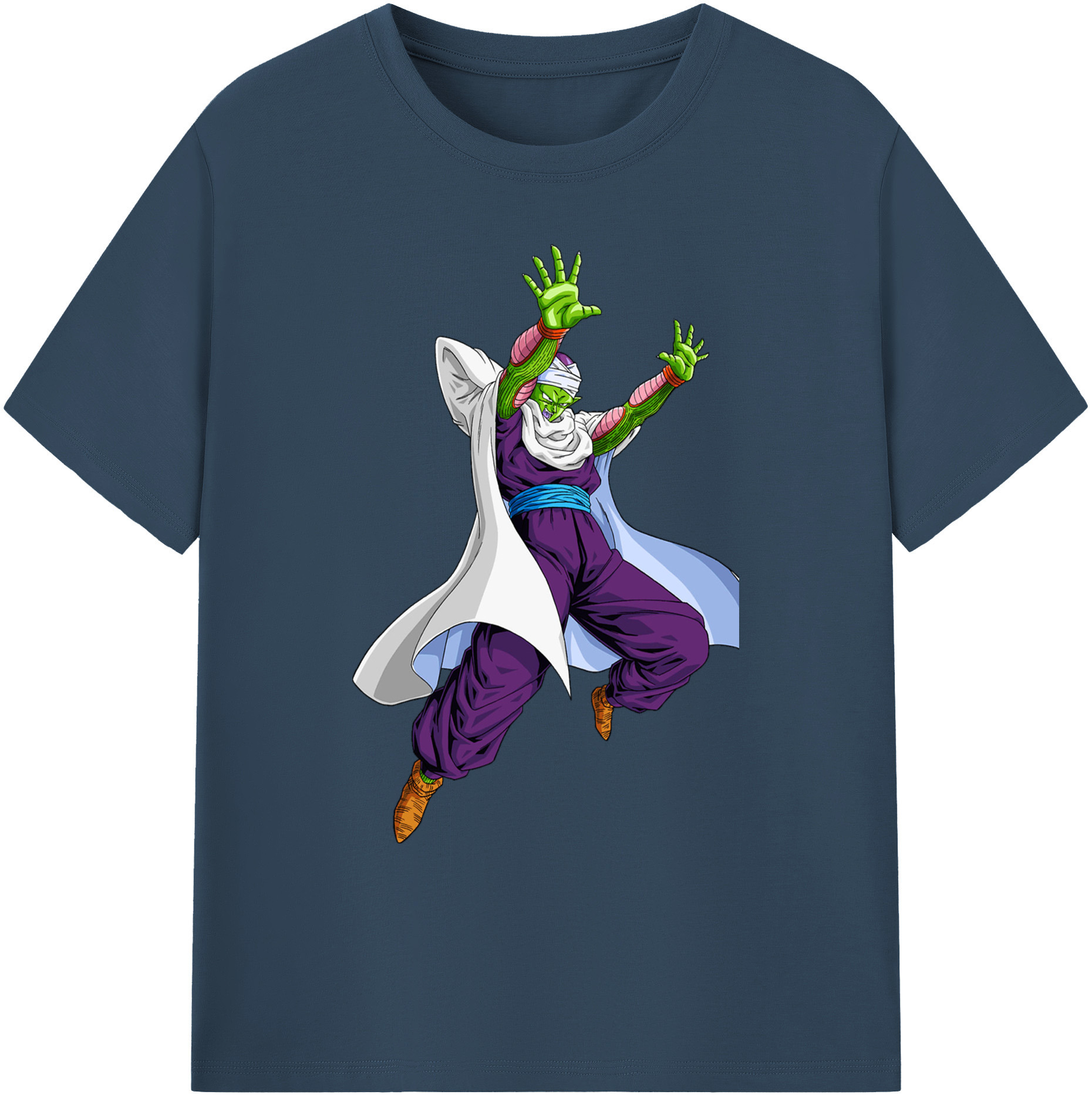 （画像用） ドラゴンボール ピッコロ DRAGON BALL Piccolo 綿100％ メンズ半袖Tシャツ｜肌触りやわらか＆通気性