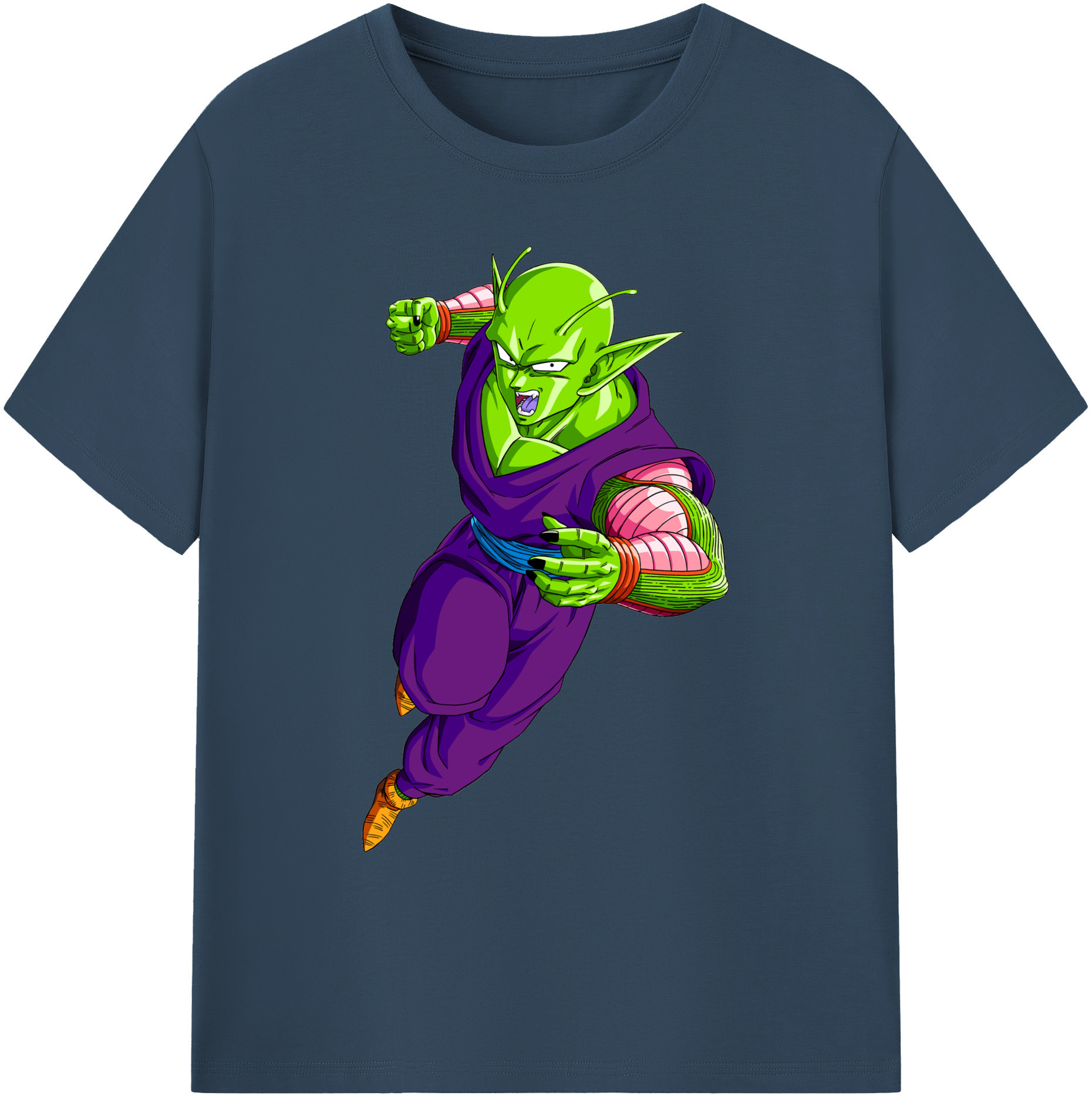 （画像用） ドラゴンボール ピッコロ DRAGON BALL Piccolo 綿100％ メンズ半袖Tシャツ｜肌触りやわらか＆通気性