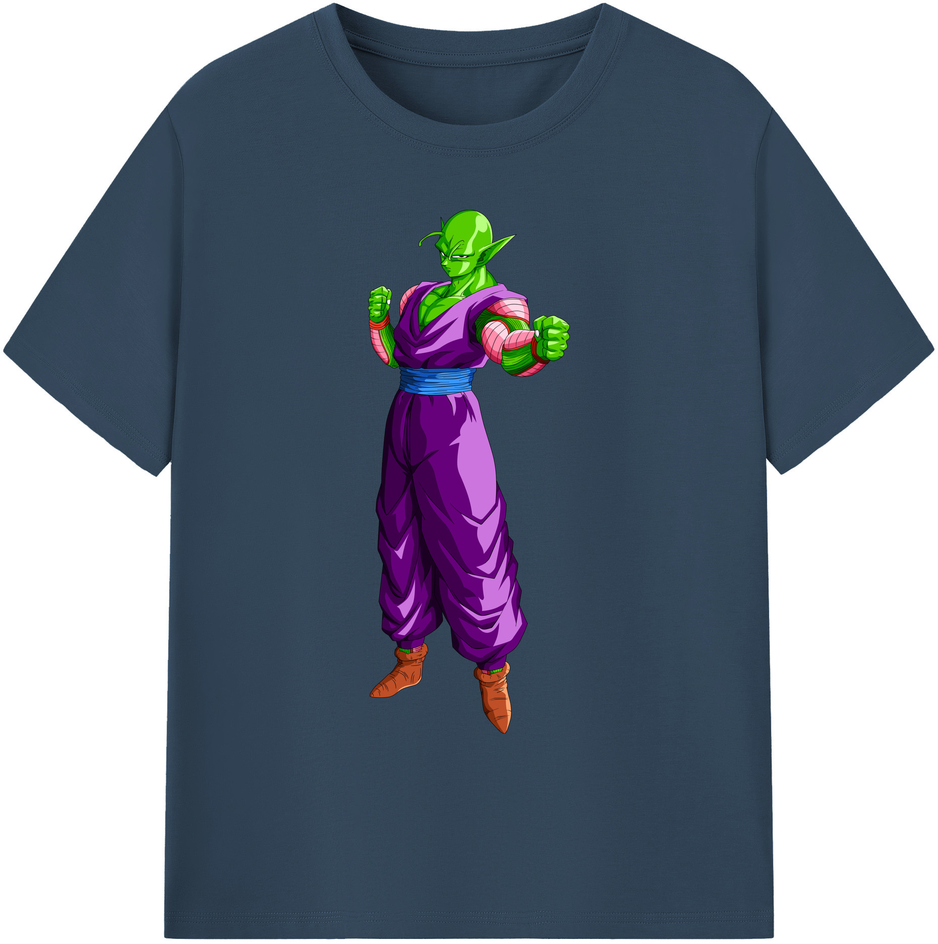 （画像用） ドラゴンボール ピッコロ DRAGON BALL Piccolo 綿100％ メンズ半袖Tシャツ｜肌触りやわらか＆通気性