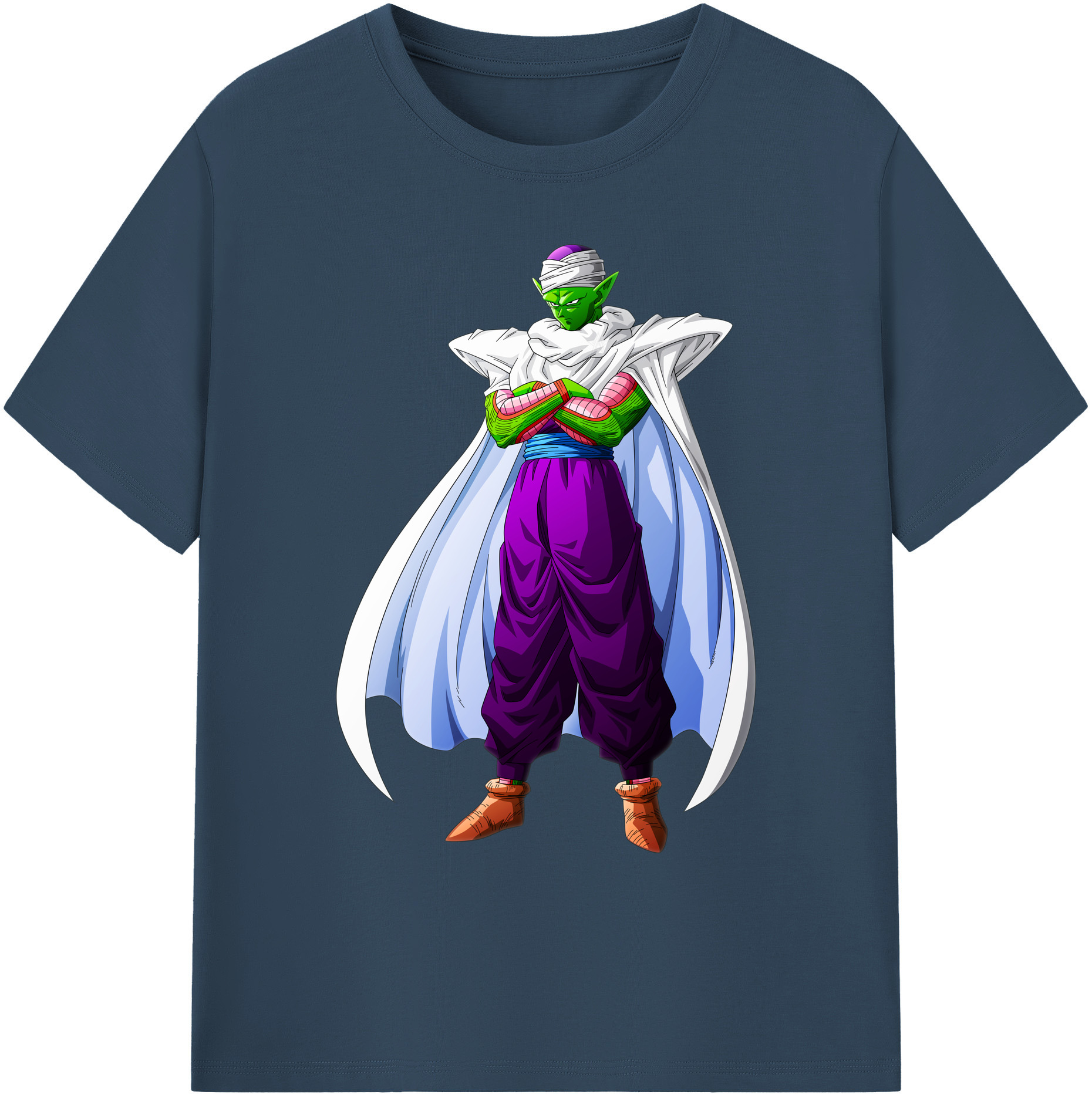 （画像用） ドラゴンボール ピッコロ DRAGON BALL Piccolo 綿100％ メンズ半袖Tシャツ｜肌触りやわらか＆通気性
