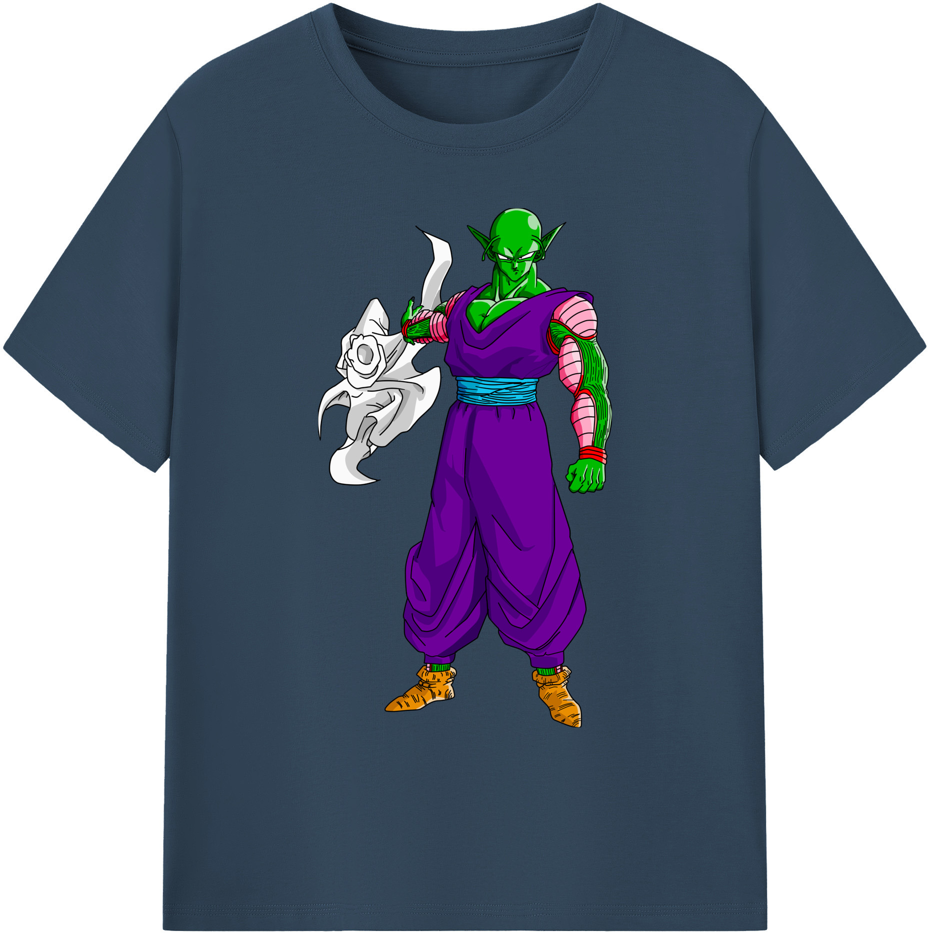 （画像用） ドラゴンボール ピッコロ DRAGON BALL Piccolo 綿100％ メンズ半袖Tシャツ｜肌触りやわらか＆通気性