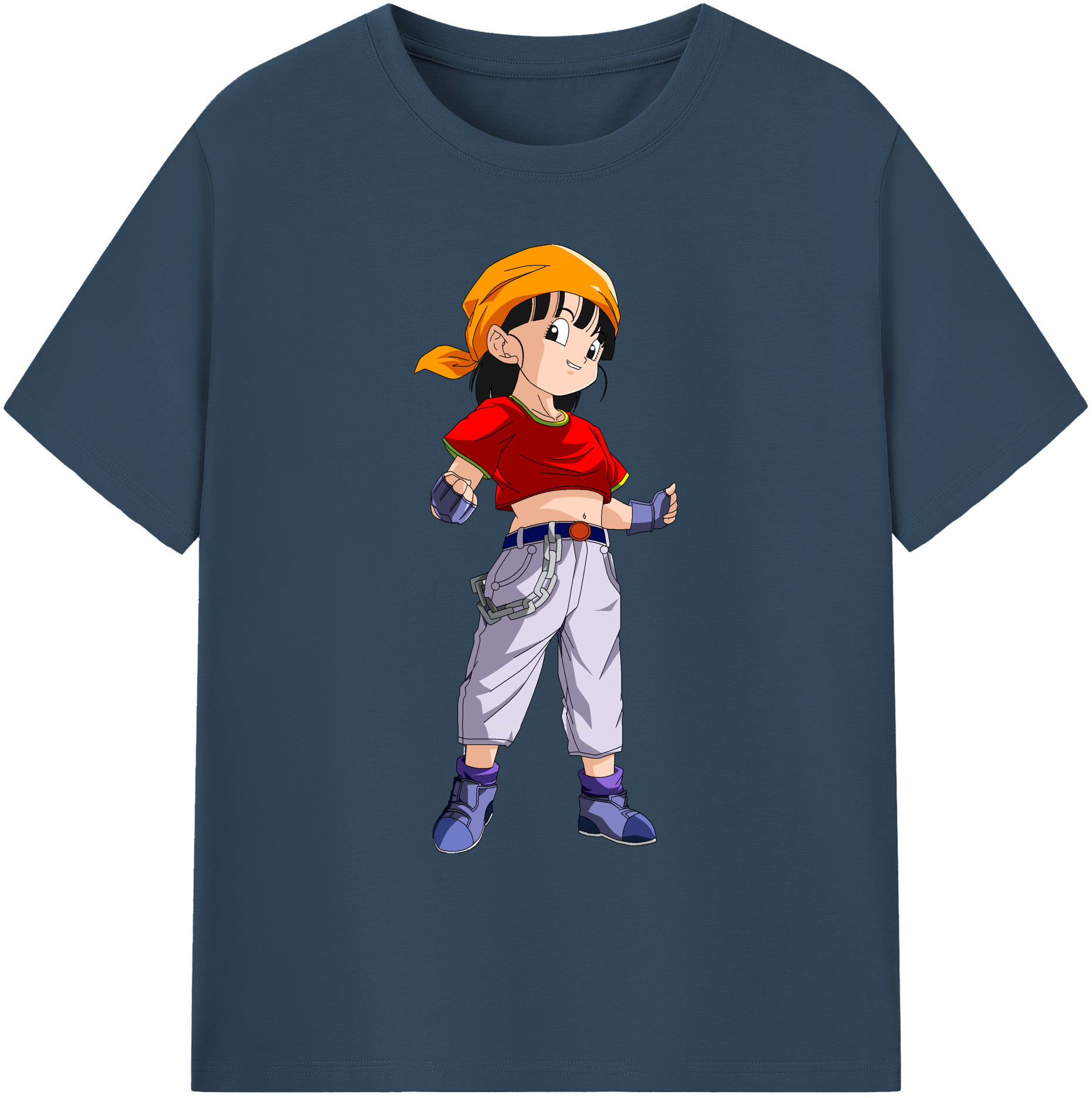 （画像用） ドラゴンボール パン DRAGON BALL Pan 綿100％ メンズ半袖Tシャツ｜肌触りやわらか＆通気性