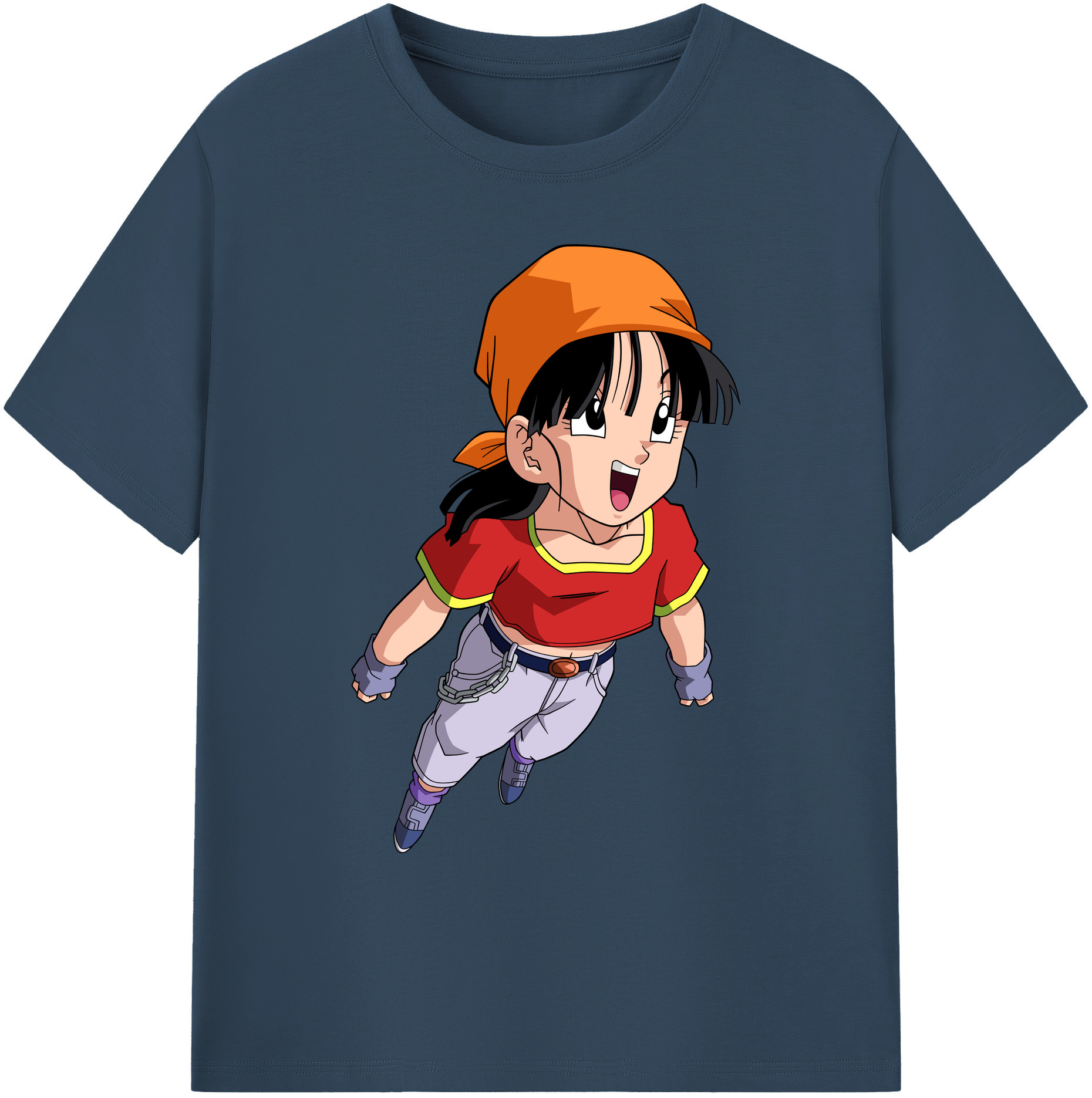 （画像用） ドラゴンボール パン DRAGON BALL Pan 綿100％ メンズ半袖Tシャツ｜肌触りやわらか＆通気性