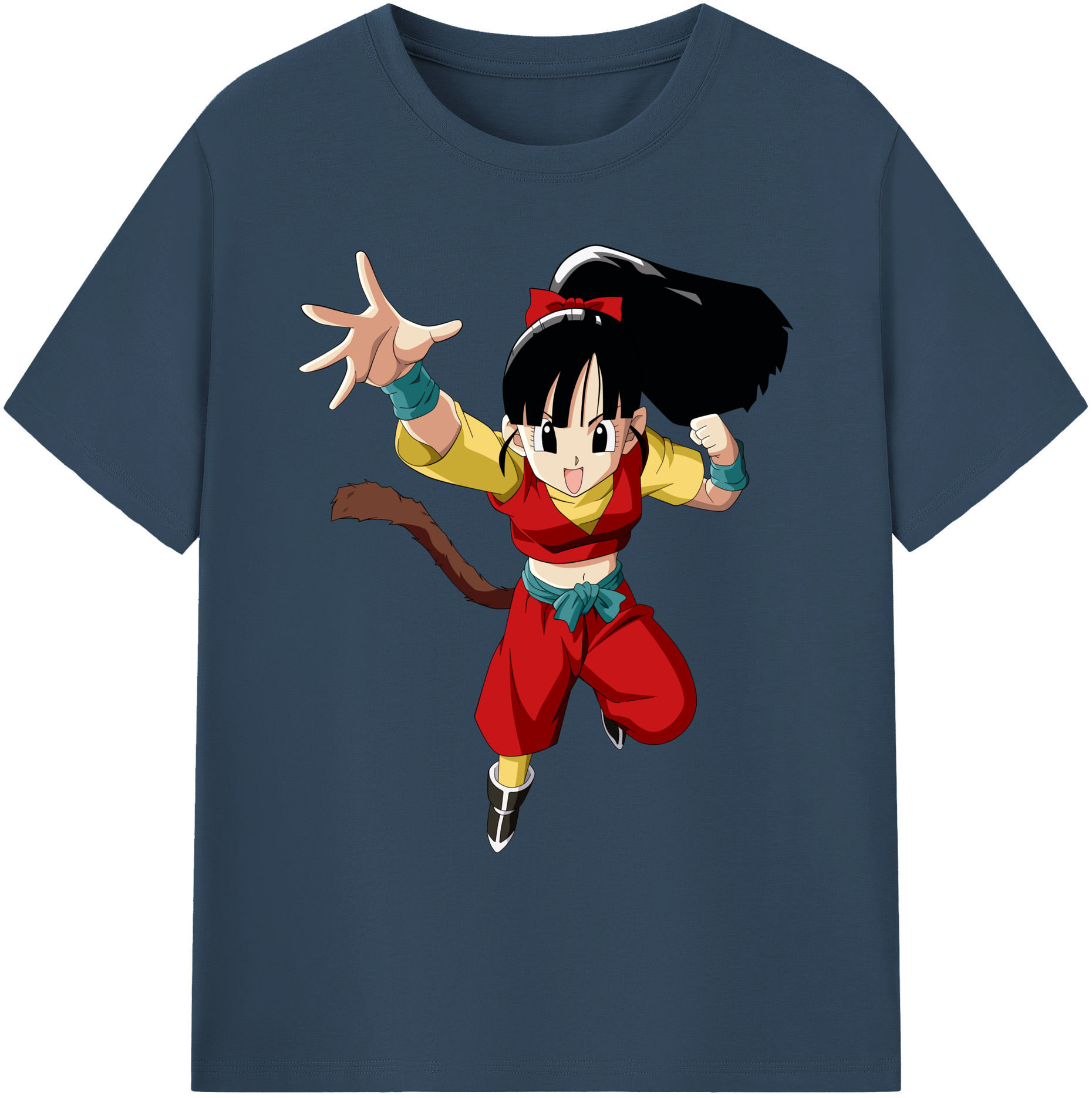 （画像用） ドラゴンボール パン DRAGON BALL Pan 綿100％ メンズ半袖Tシャツ｜肌触りやわらか＆通気性