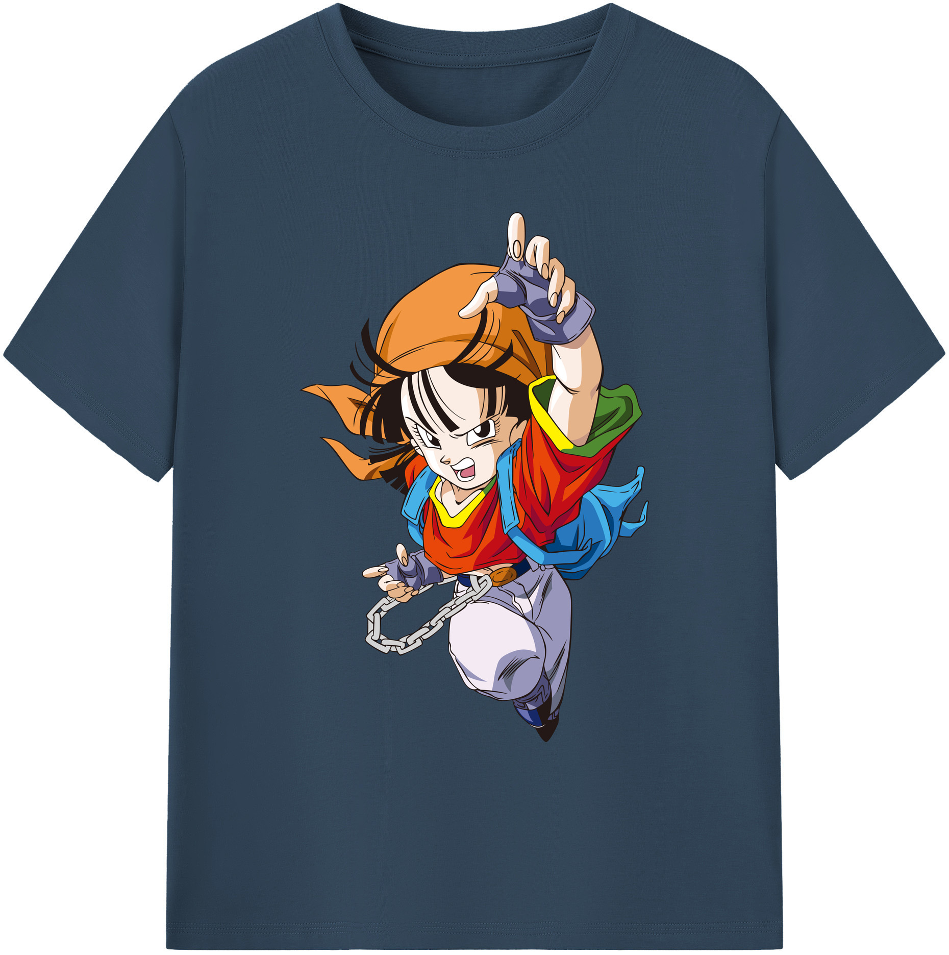 （画像用） ドラゴンボール パン DRAGON BALL Pan 綿100％ メンズ半袖Tシャツ｜肌触りやわらか＆通気性