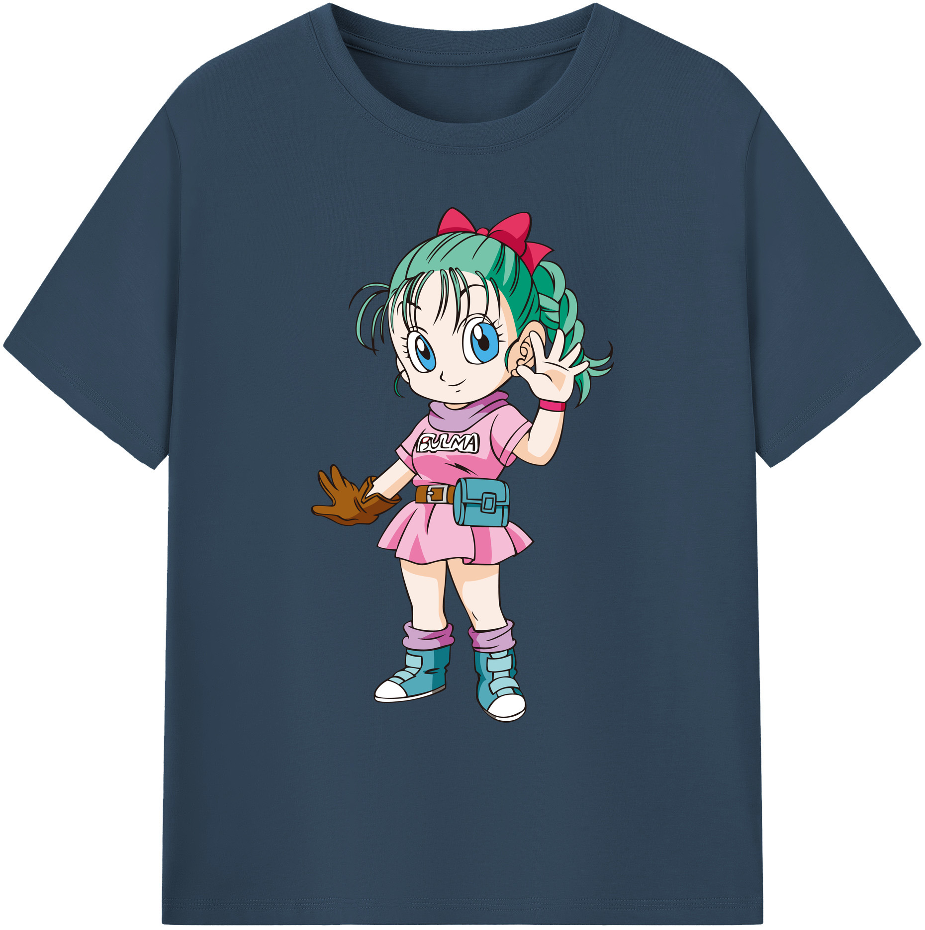 （画像用） ドラゴンボール ブルマ DRAGON BALL Bulma 綿100％ メンズ半袖Tシャツ｜肌触りやわらか＆通気性