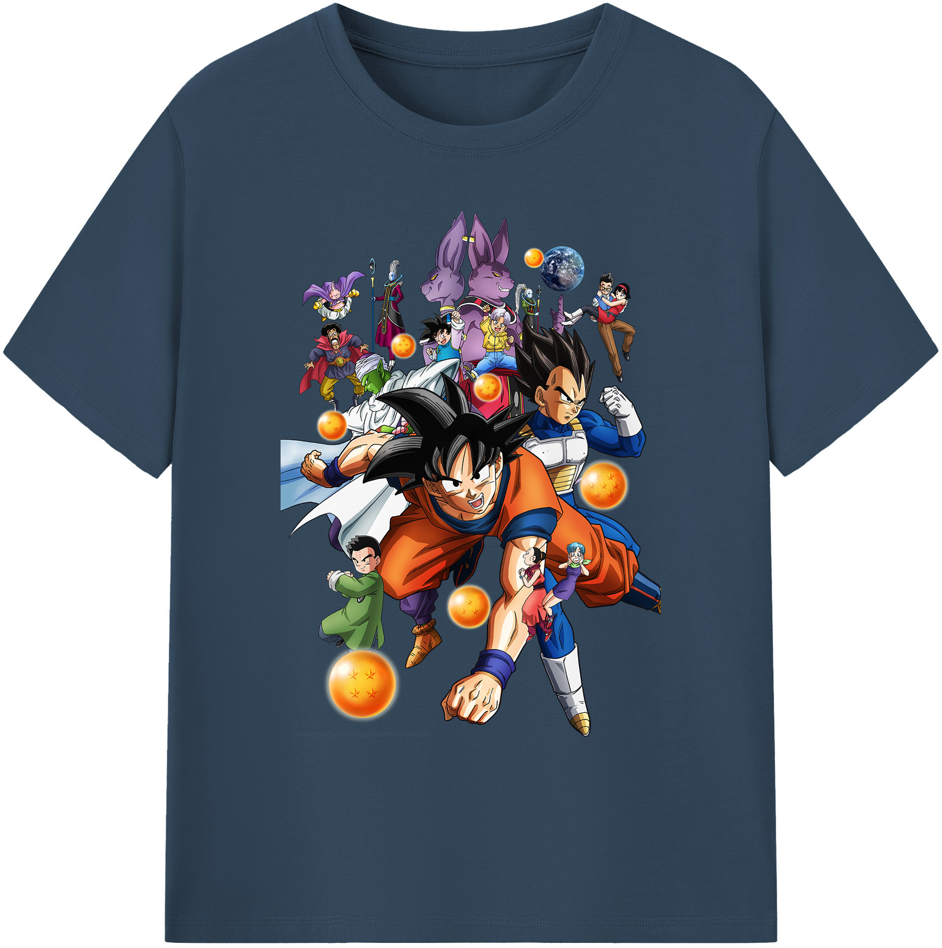 （画像用） ドラゴンボール DRAGON BALL 綿100％ メンズ半袖Tシャツ｜肌触りやわらか＆通気性