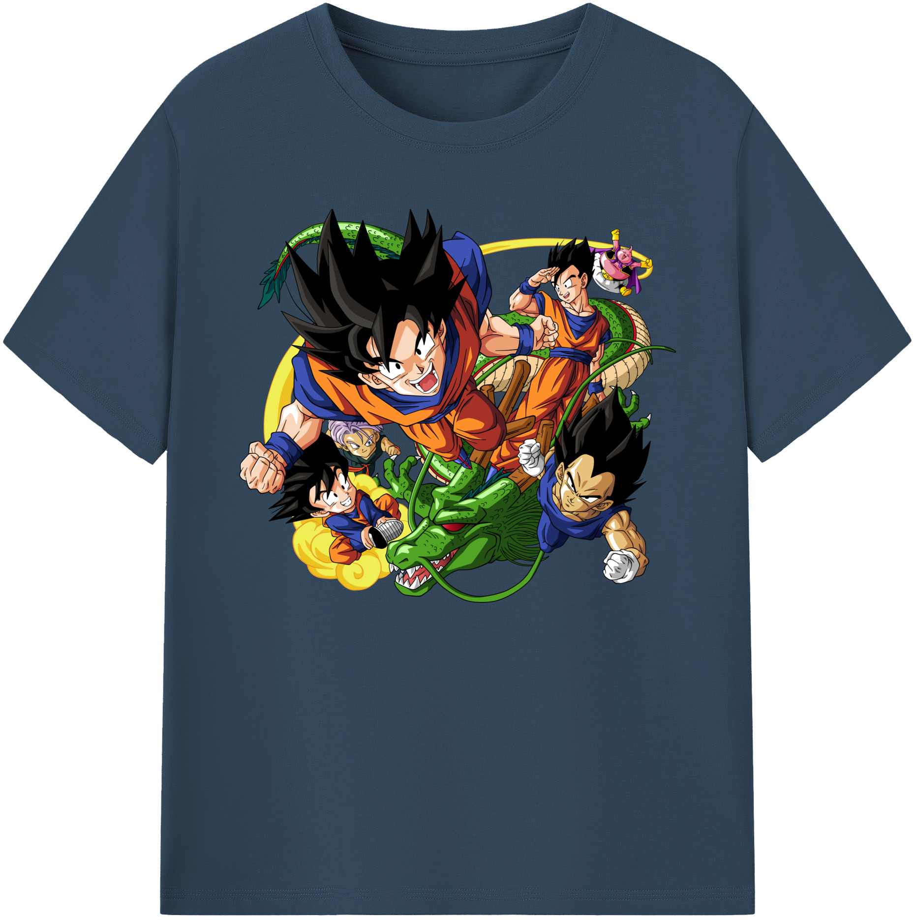 （画像用） ドラゴンボール DRAGON BALL 綿100％ メンズ半袖Tシャツ｜肌触りやわらか＆通気性