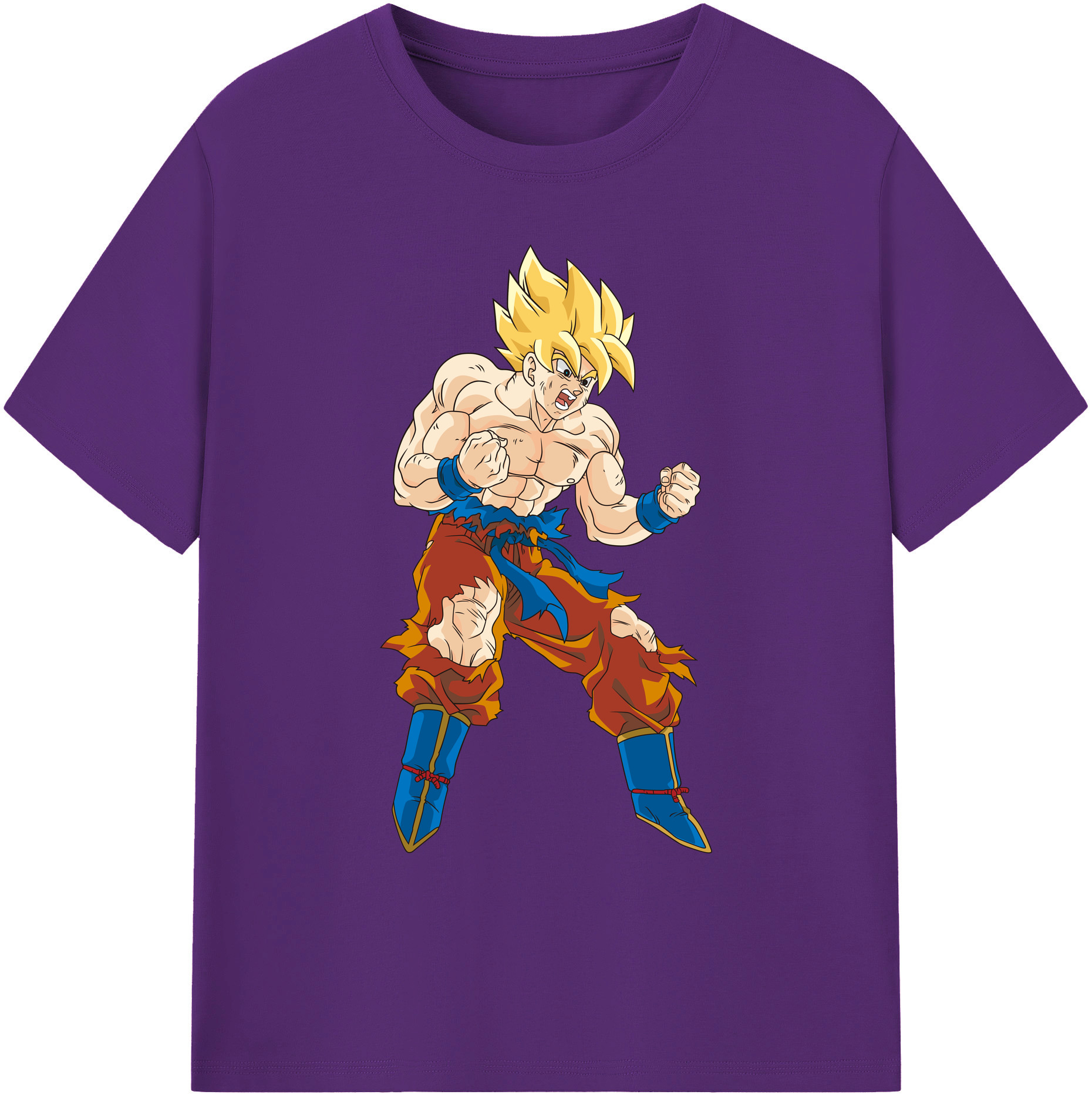（画像用） ドラゴンボール 孫悟空（そん ごくう）Son Goku カカロット DRAGON BALL Kakarotto 綿100％ メンズ半袖Tシャツ｜肌触りやわらか＆通気性