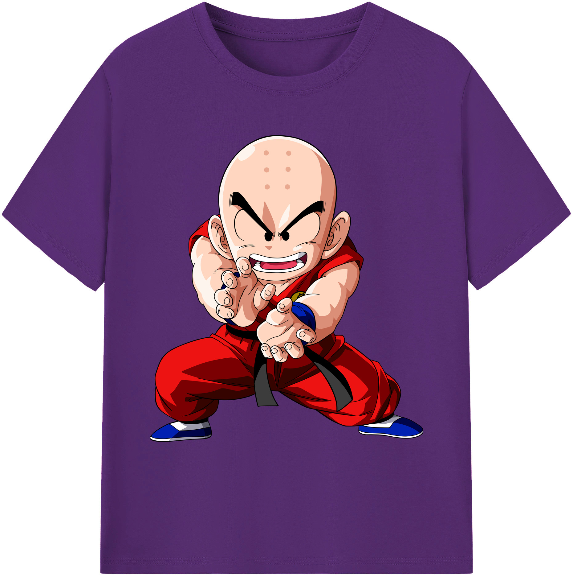 ドラゴンボール クリリン DRAGON BALL krillin 綿100％ メンズ半袖Tシャツ｜肌触りやわらか＆通気性