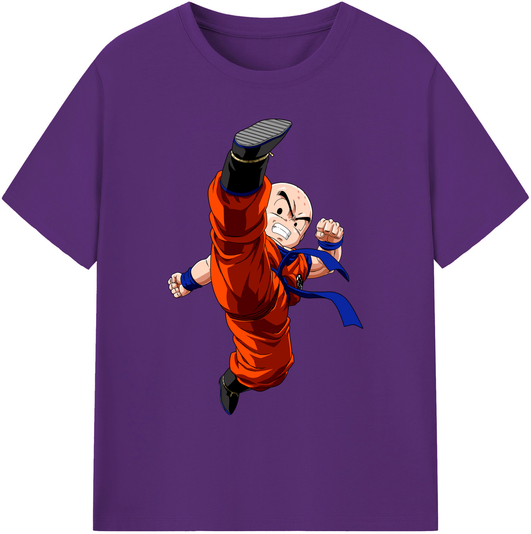 （画像用） ドラゴンボール クリリン DRAGON BALL krillin 綿100％ メンズ半袖Tシャツ｜肌触りやわらか＆通気性