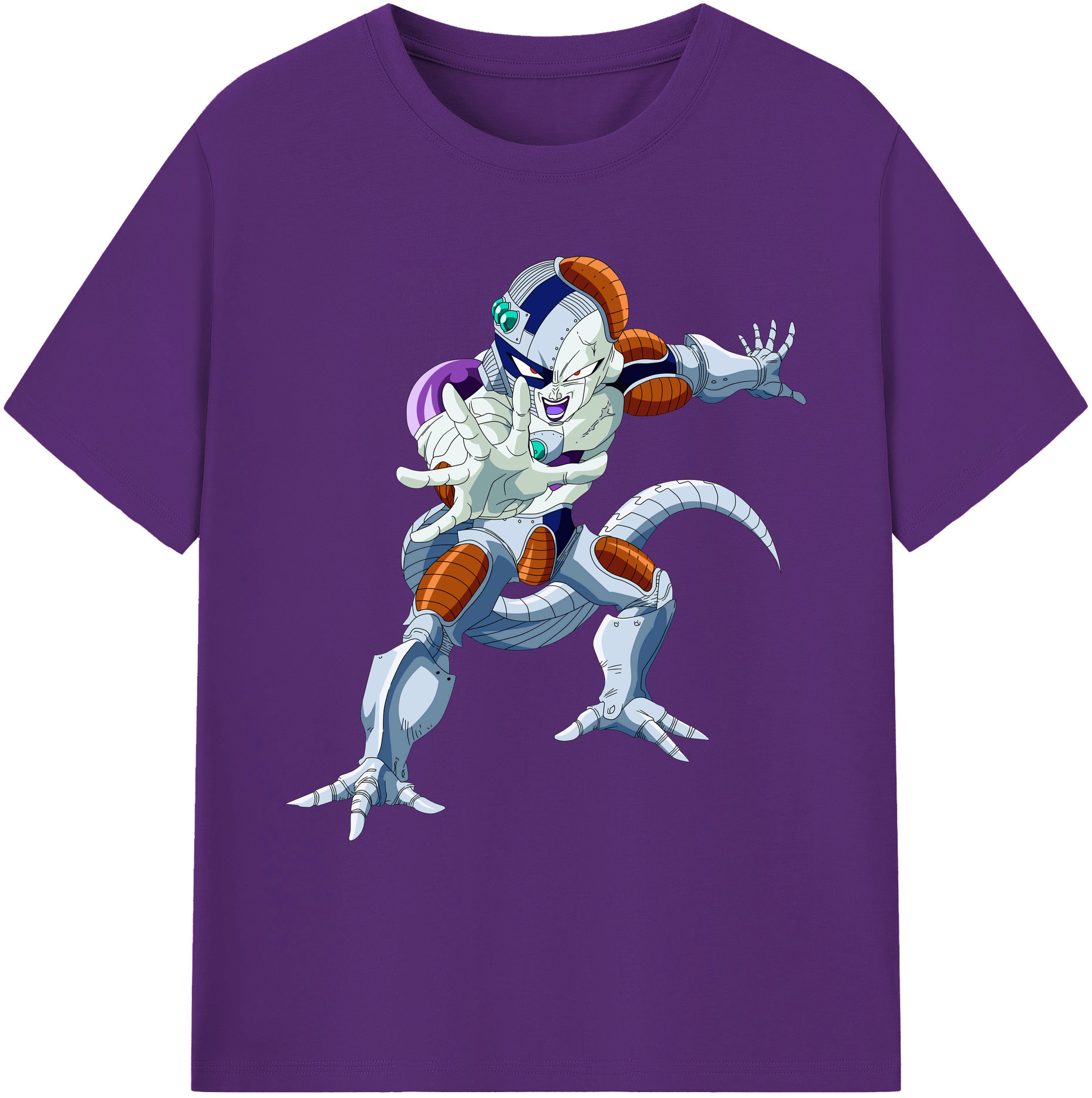 （画像用） ドラゴンボール フリーザ DRAGON BALL Frieza 綿100％ メンズ半袖Tシャツ｜肌触りやわらか＆通気性