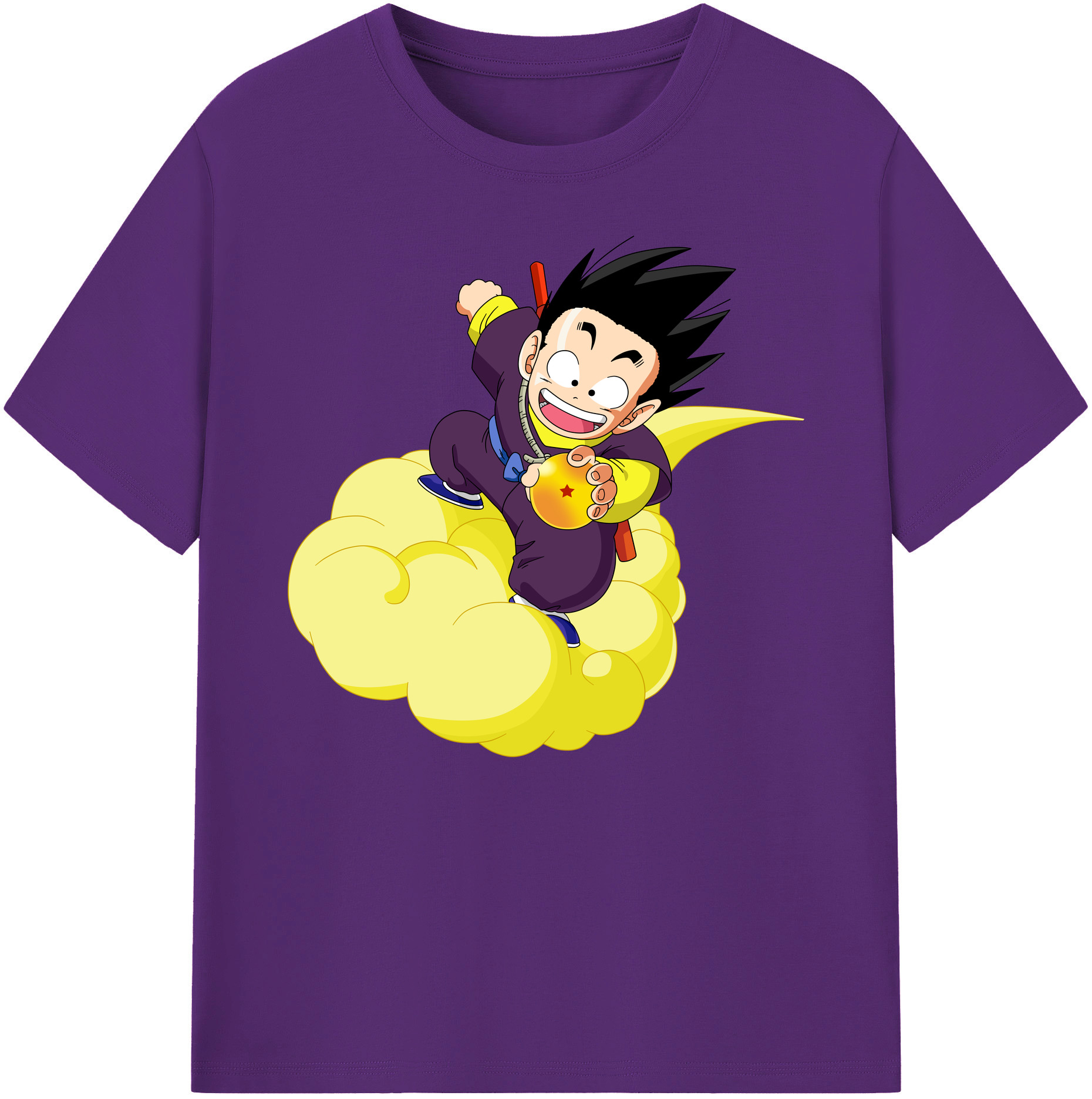 （画像用） ドラゴンボール 孫悟空（そん ごくう）Son Goku カカロット DRAGON BALL Kakarotto 綿100％ メンズ半袖Tシャツ｜肌触りやわらか＆通気性