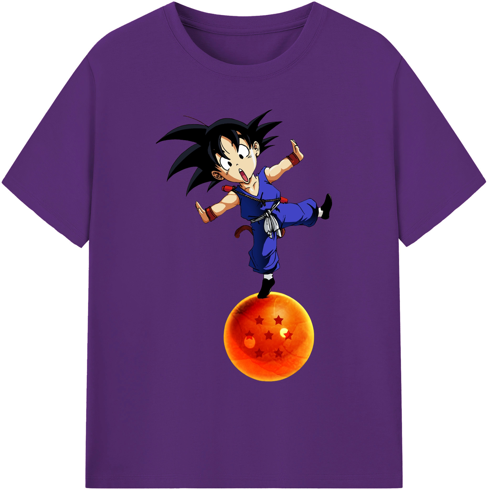 （画像用） ドラゴンボール 孫悟空（そん ごくう）Son Goku カカロット DRAGON BALL Kakarotto 綿100％ メンズ半袖Tシャツ｜肌触りやわらか＆通気性
