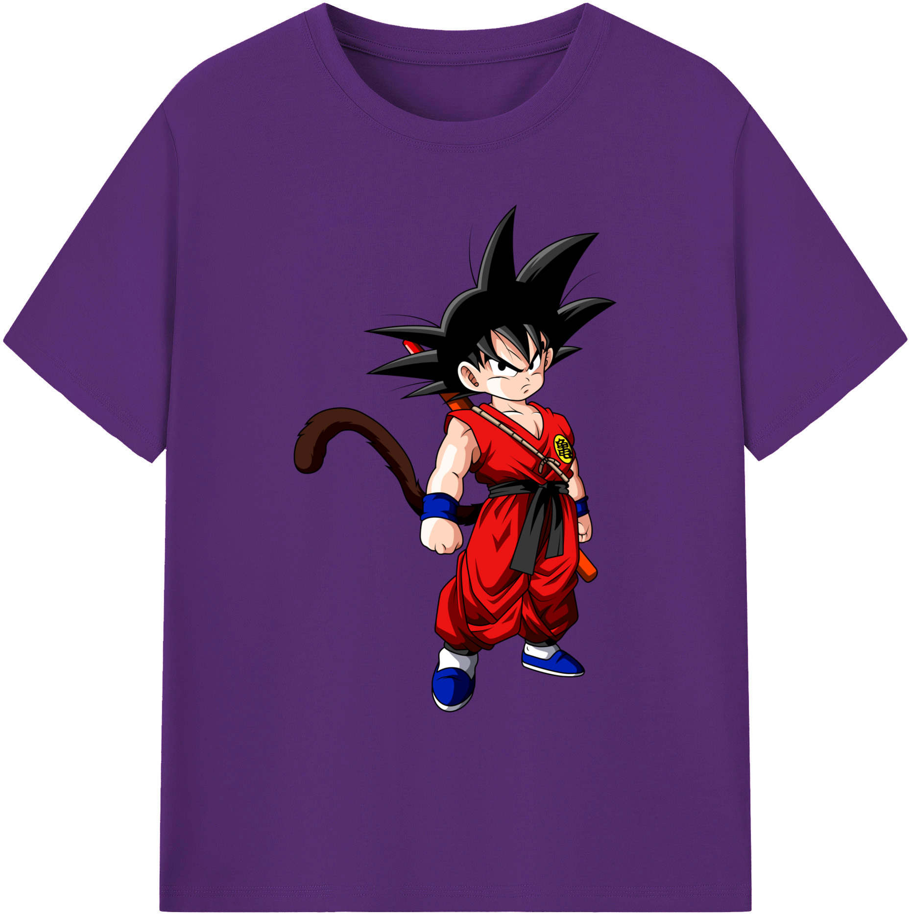 （画像用） ドラゴンボール 孫悟空（そん ごくう）Son Goku カカロット DRAGON BALL Kakarotto 綿100％ メンズ半袖Tシャツ｜肌触りやわらか＆通気性