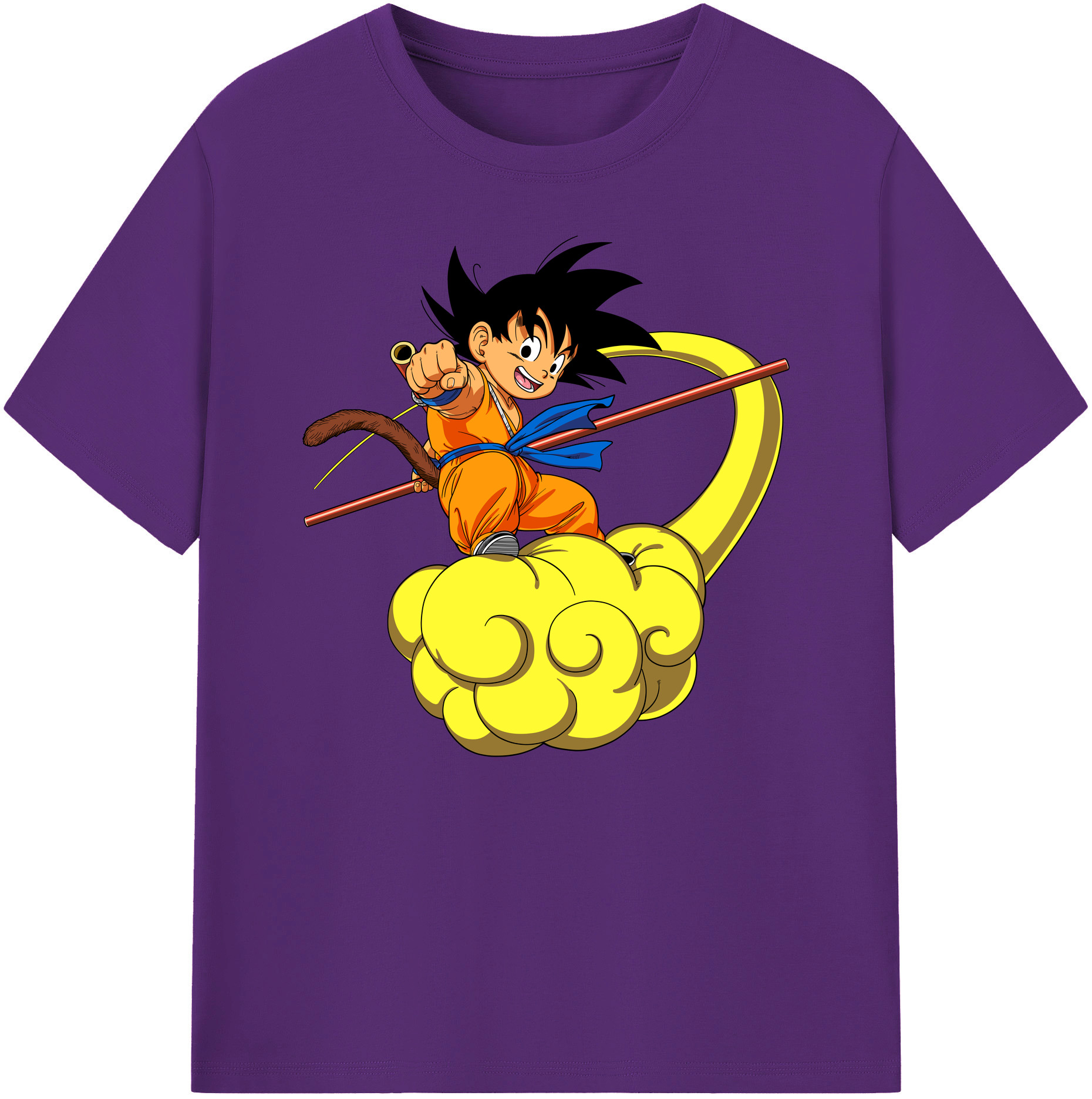 （画像用） ドラゴンボール 孫悟空（そん ごくう）Son Goku カカロット DRAGON BALL Kakarotto 綿100％ メンズ半袖Tシャツ｜肌触りやわらか＆通気性