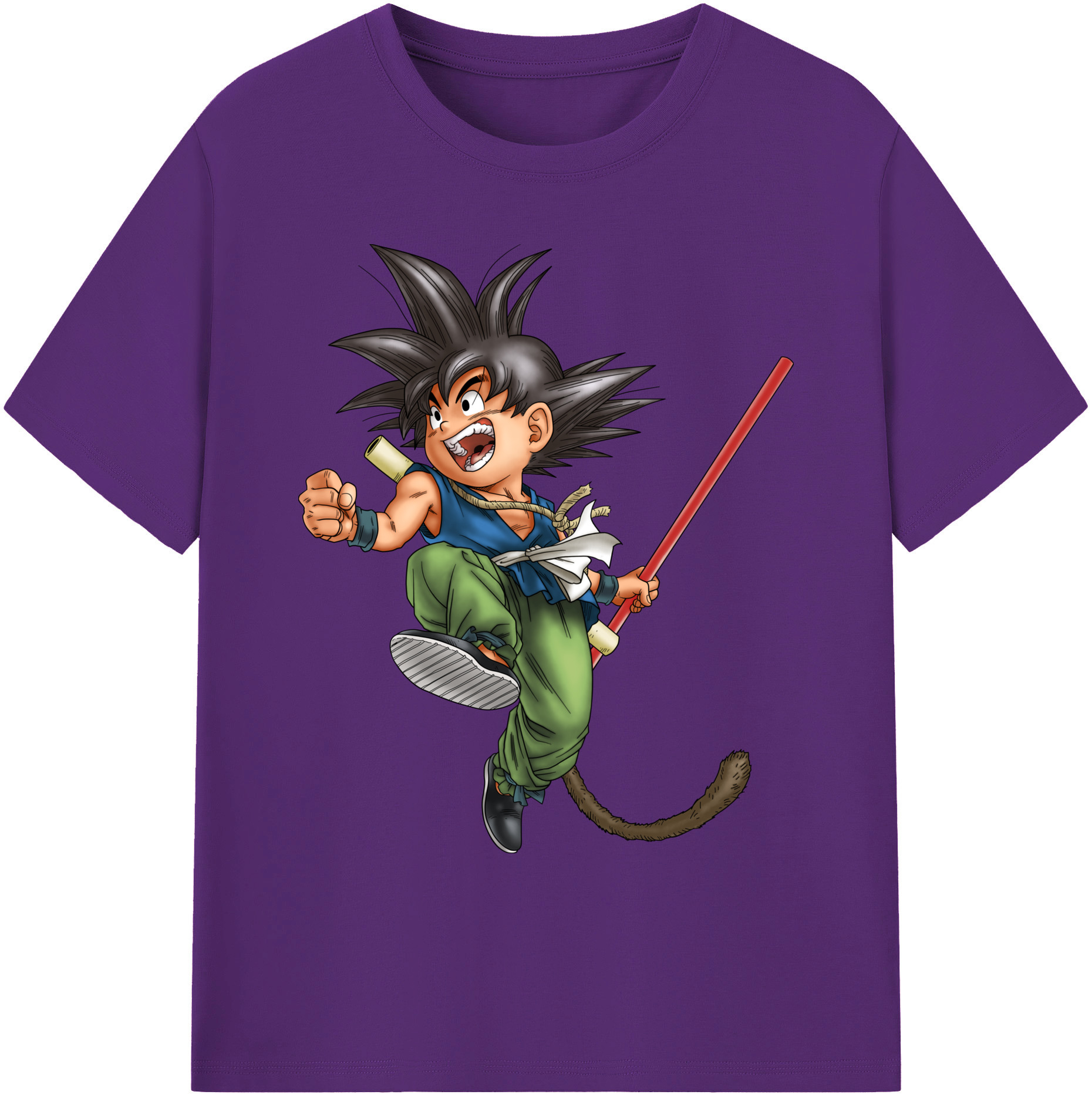 （画像用） ドラゴンボール 孫悟空（そん ごくう）Son Goku カカロット DRAGON BALL Kakarotto 綿100％ メンズ半袖Tシャツ｜肌触りやわらか＆通気性