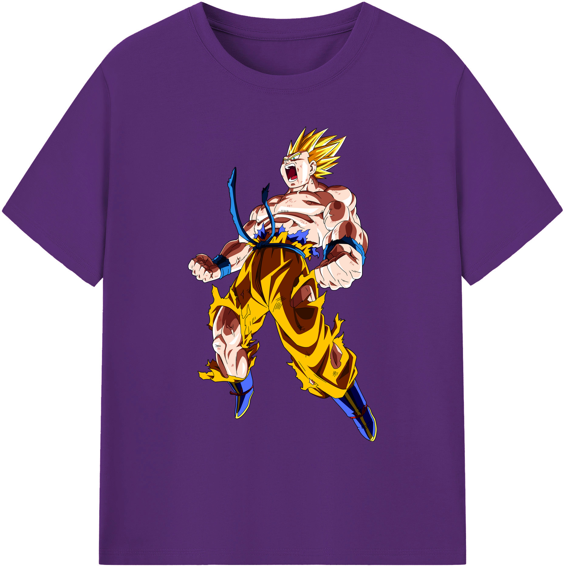 （画像用） ドラゴンボール 孫悟空（そん ごくう）Son Goku カカロット DRAGON BALL Kakarotto 綿100％ メンズ半袖Tシャツ｜肌触りやわらか＆通気性