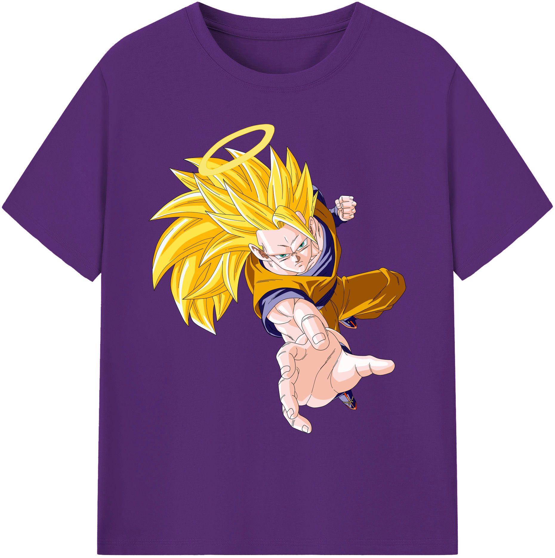 （画像用） ドラゴンボール 孫悟空（そん ごくう）Son Goku カカロット DRAGON BALL Kakarotto 綿100％ メンズ半袖Tシャツ｜肌触りやわらか＆通気性