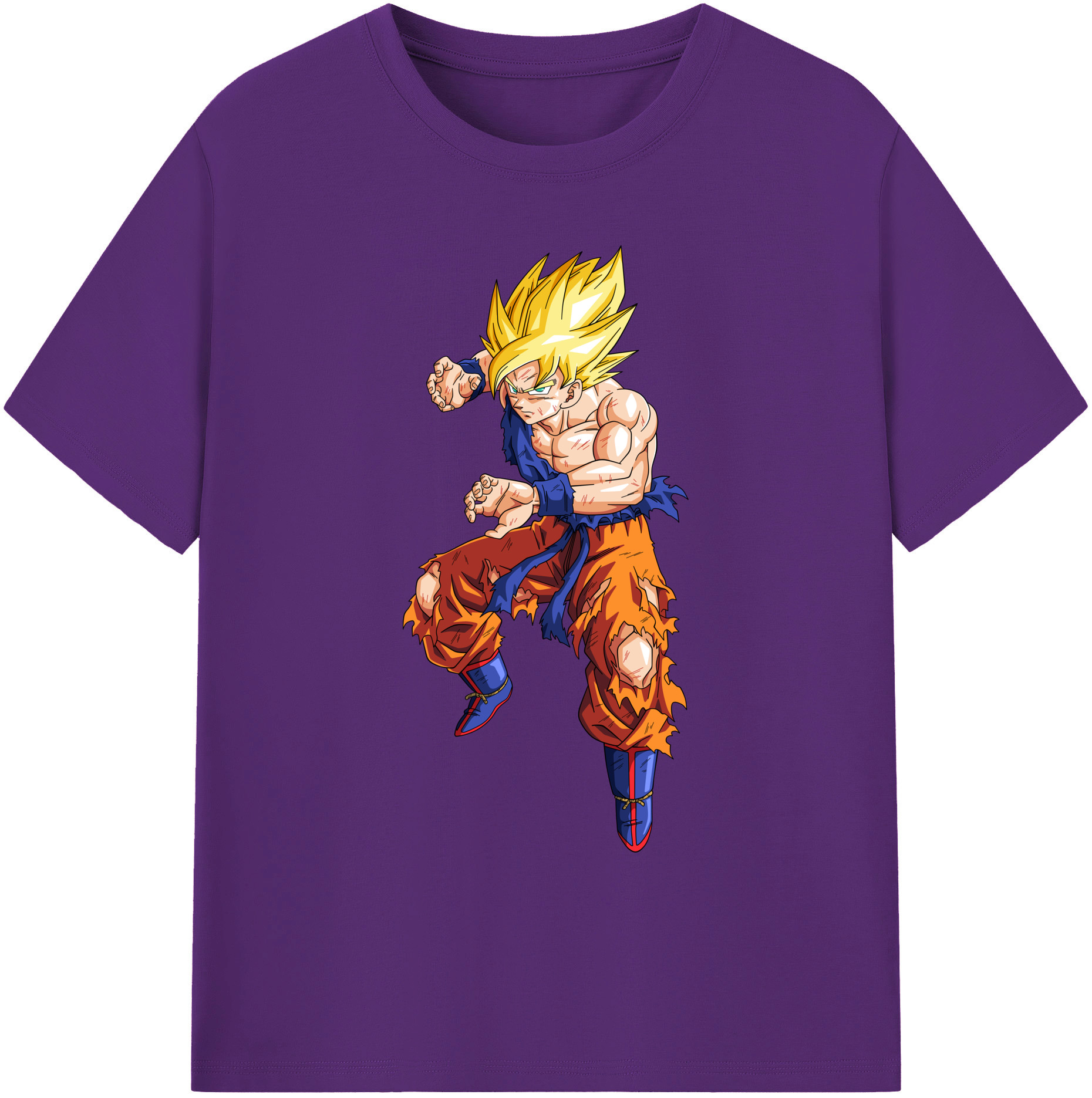 （画像用） ドラゴンボール 孫悟空（そん ごくう）Son Goku カカロット DRAGON BALL Kakarotto 綿100％ メンズ半袖Tシャツ｜肌触りやわらか＆通気性