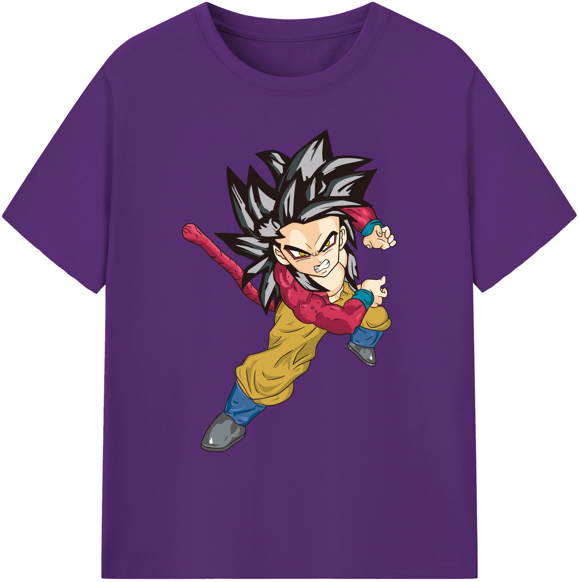 （画像用） ドラゴンボール 孫悟空（そん ごくう）Son Goku カカロット DRAGON BALL Kakarotto 綿100％ メンズ半袖Tシャツ｜肌触りやわらか＆通気性