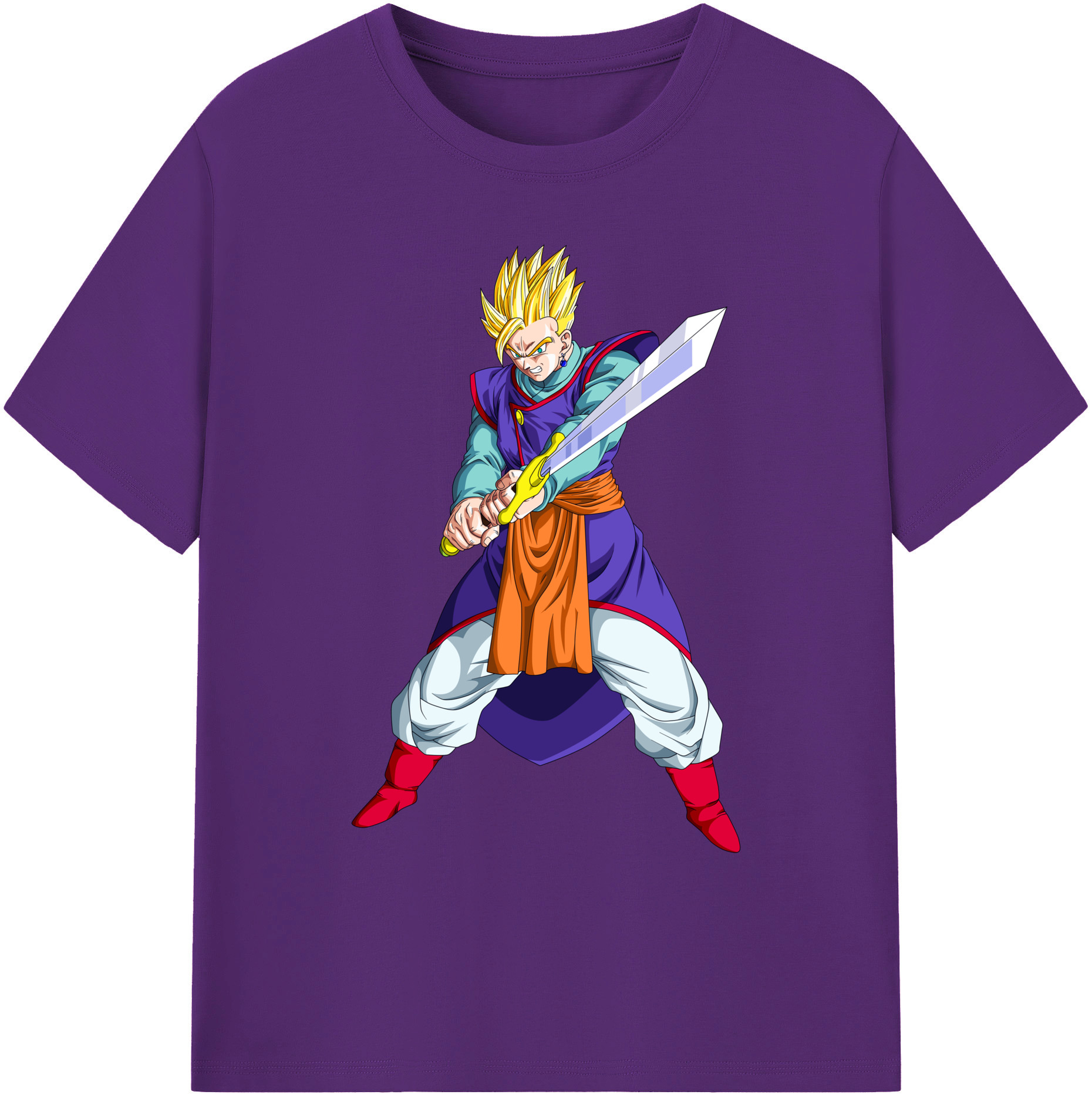 （画像用） ドラゴンボール 孫 悟飯（そんごはん）DRAGON BALL Son Gohan 綿100％ メンズ半袖Tシャツ｜肌触りやわらか＆通気性