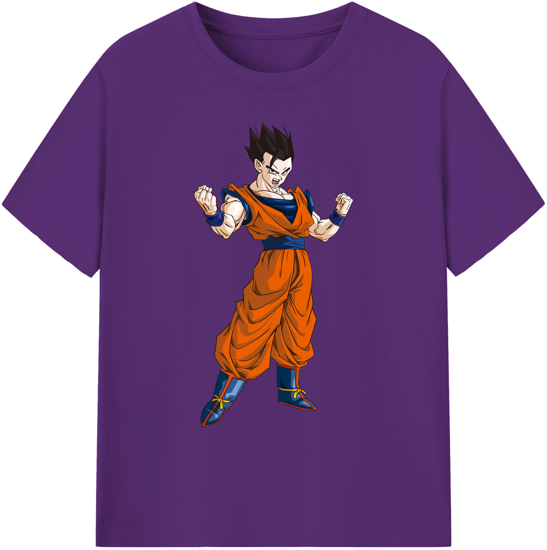 （画像用） ドラゴンボール 孫 悟飯（そんごはん）DRAGON BALL Son Gohan 綿100％ メンズ半袖Tシャツ｜肌触りやわらか＆通気性