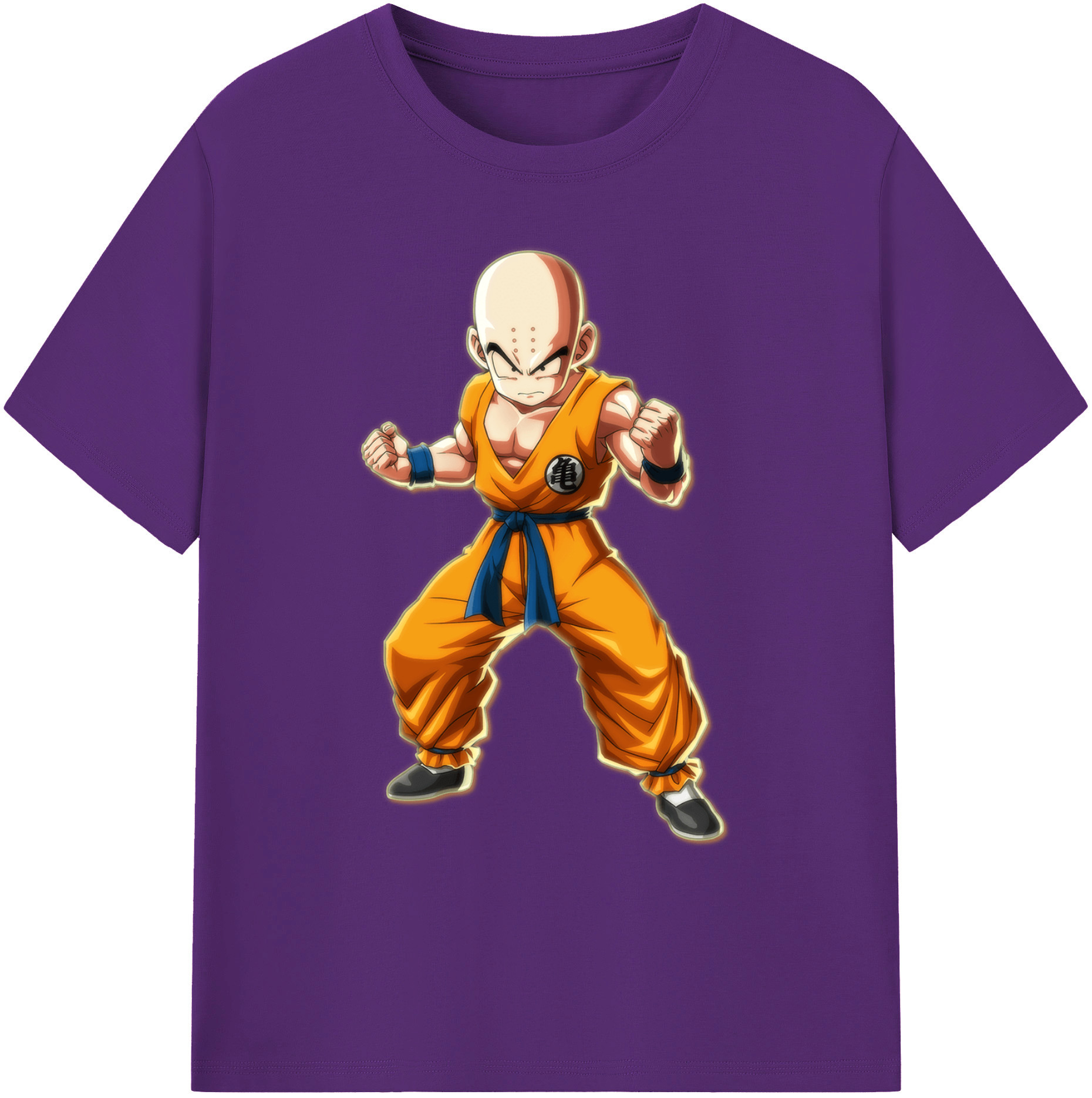 （画像用） ドラゴンボール クリリン DRAGON BALL krillin 綿100％ メンズ半袖Tシャツ｜肌触りやわらか＆通気性