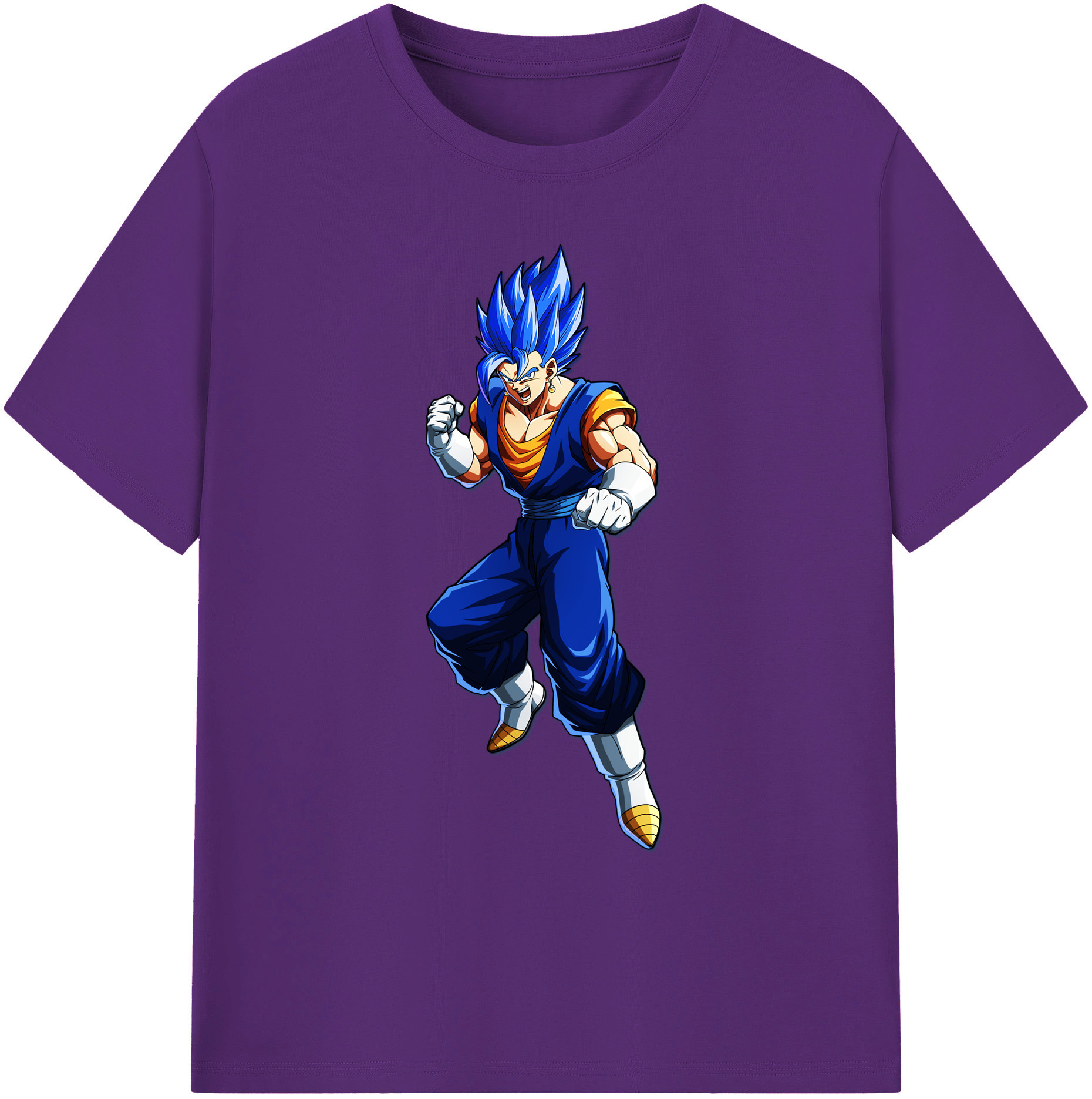（画像用） ドラゴンボール ベジット DRAGON BALL Vegetto 綿100％ メンズ半袖Tシャツ｜肌触りやわらか＆通気性